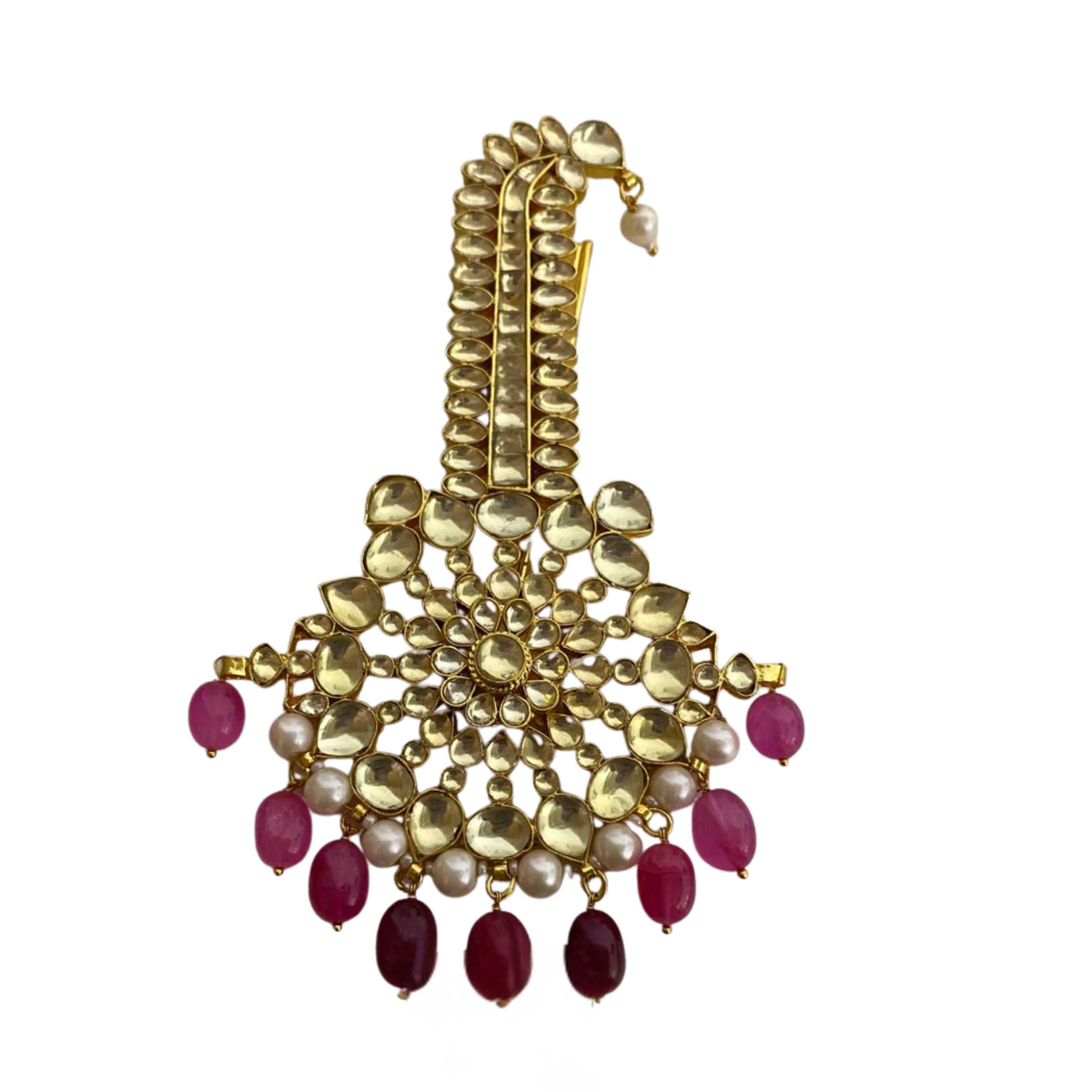 9rock The Royal Kundan Kalgi Set - kundan Jewellery