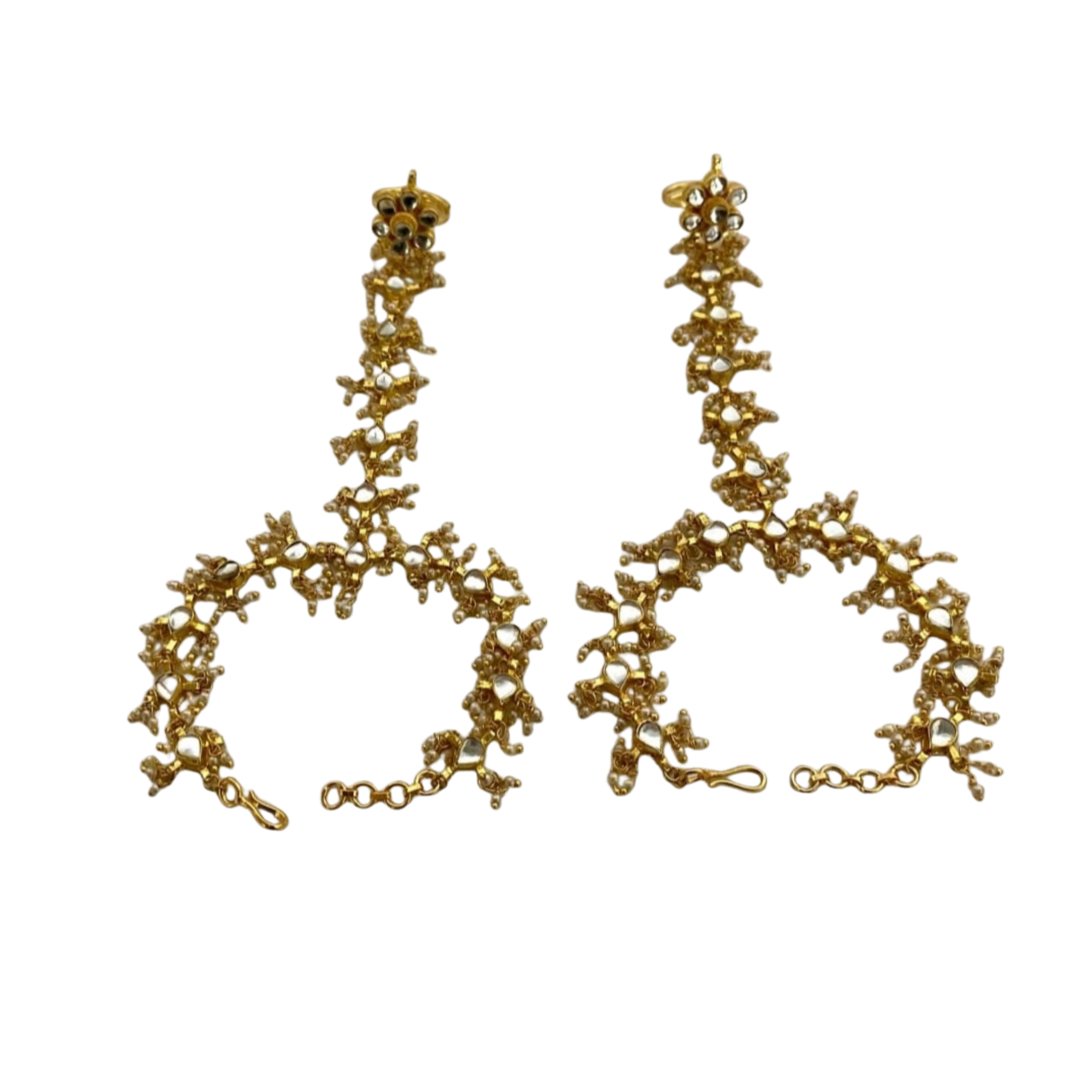 9rock The Celestial Kundan Hathphool - kundan Jewellery