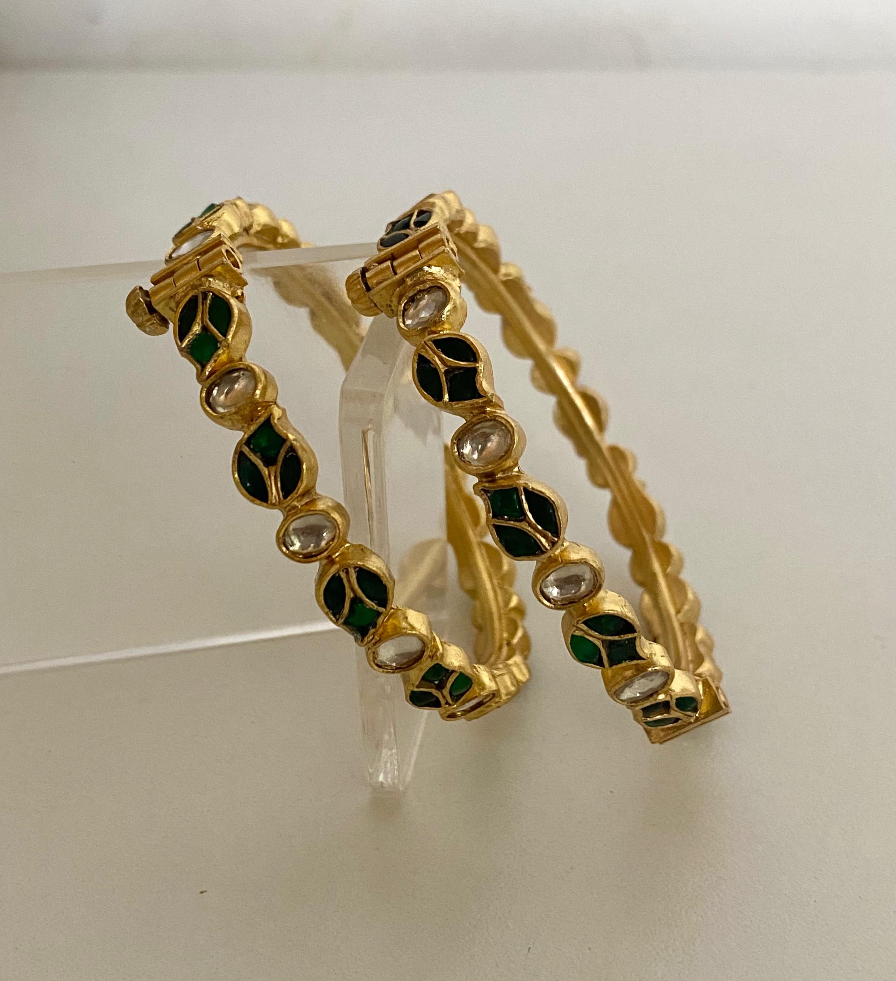9rock The Emerald Leaf Pure Silver Bangles - pure silver Jewellery