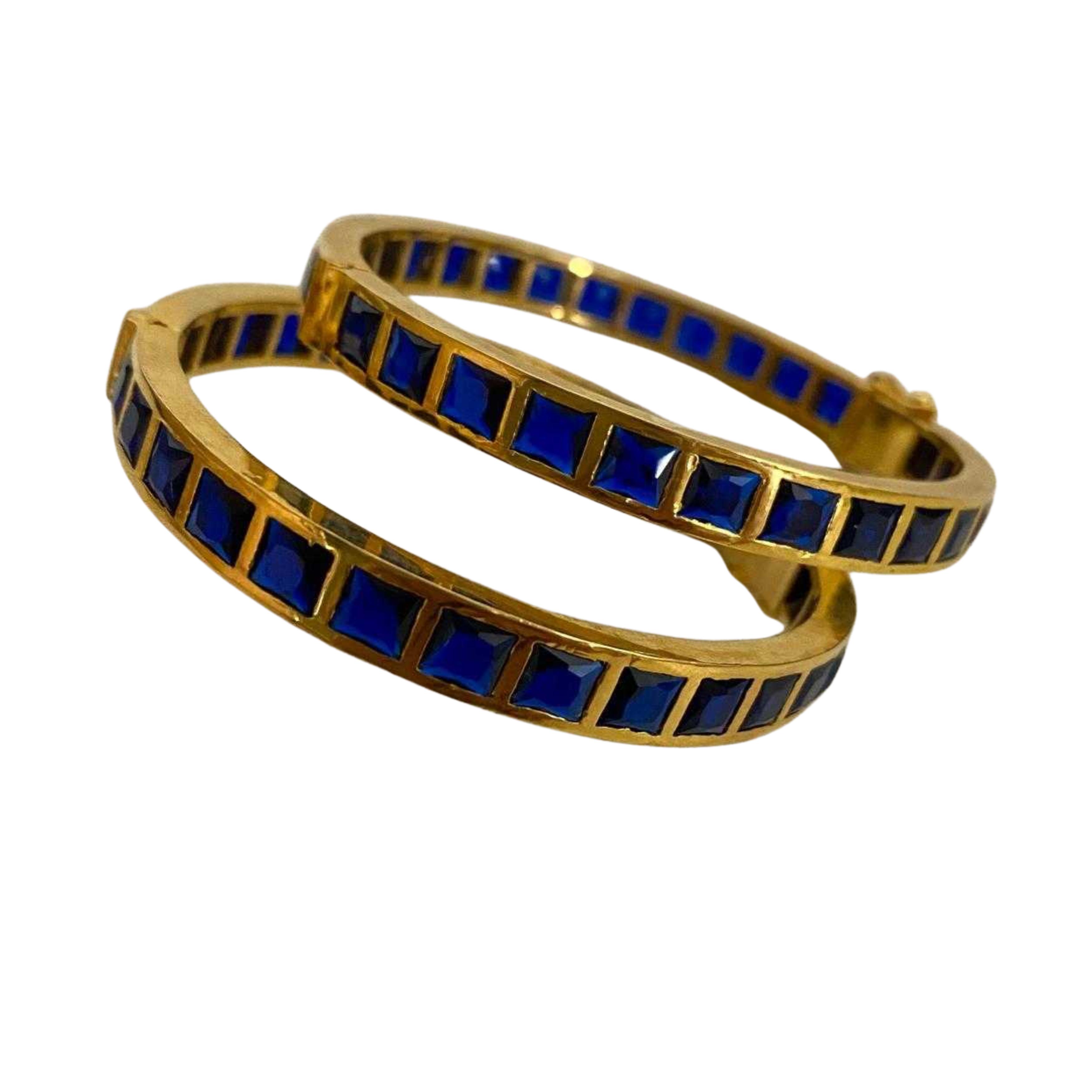 9rock The Sapphire Radiance Pure Silver Bangles - pure silver Jewellery