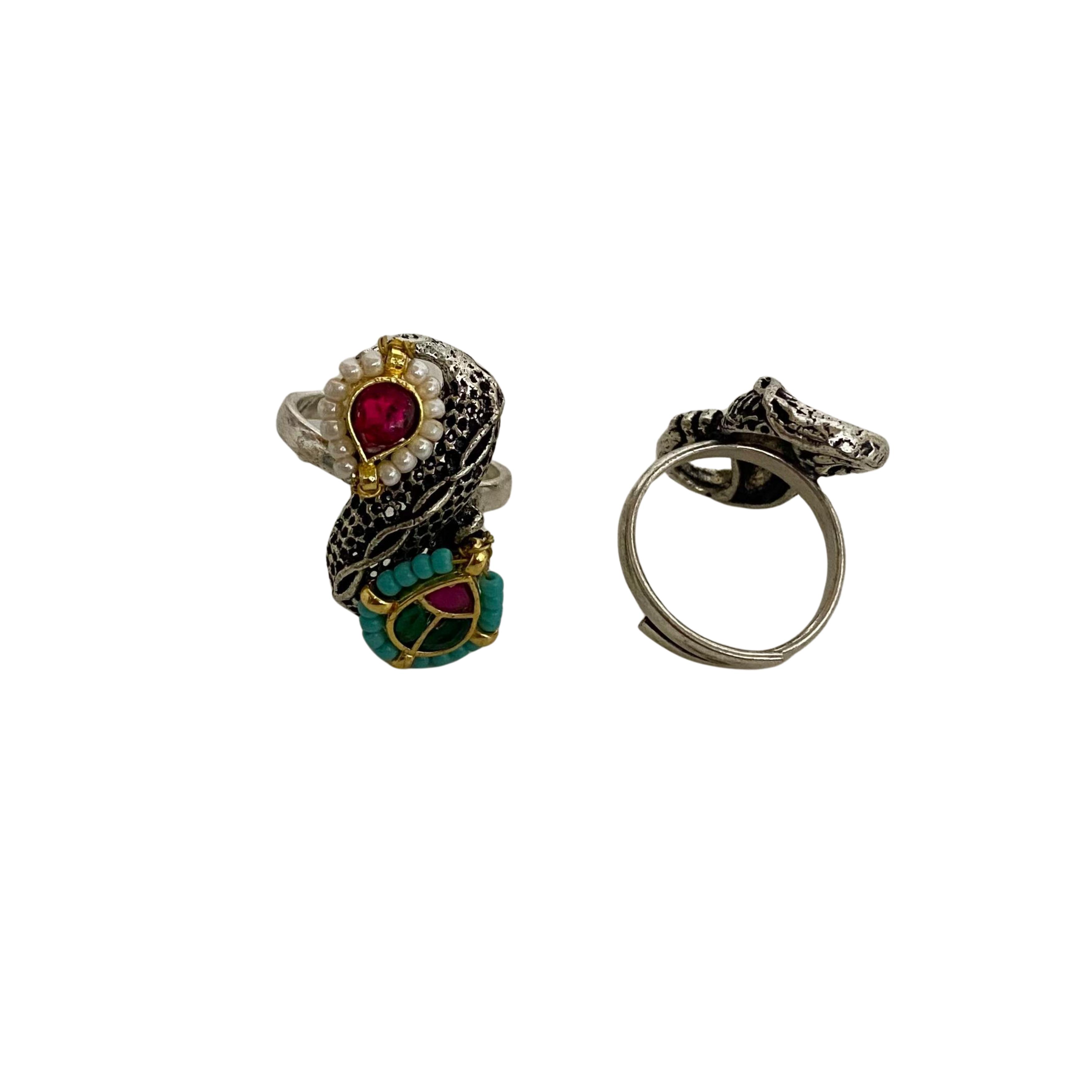 9rock The Serpent's Jewel Fusion Ring - fusion Jewellery