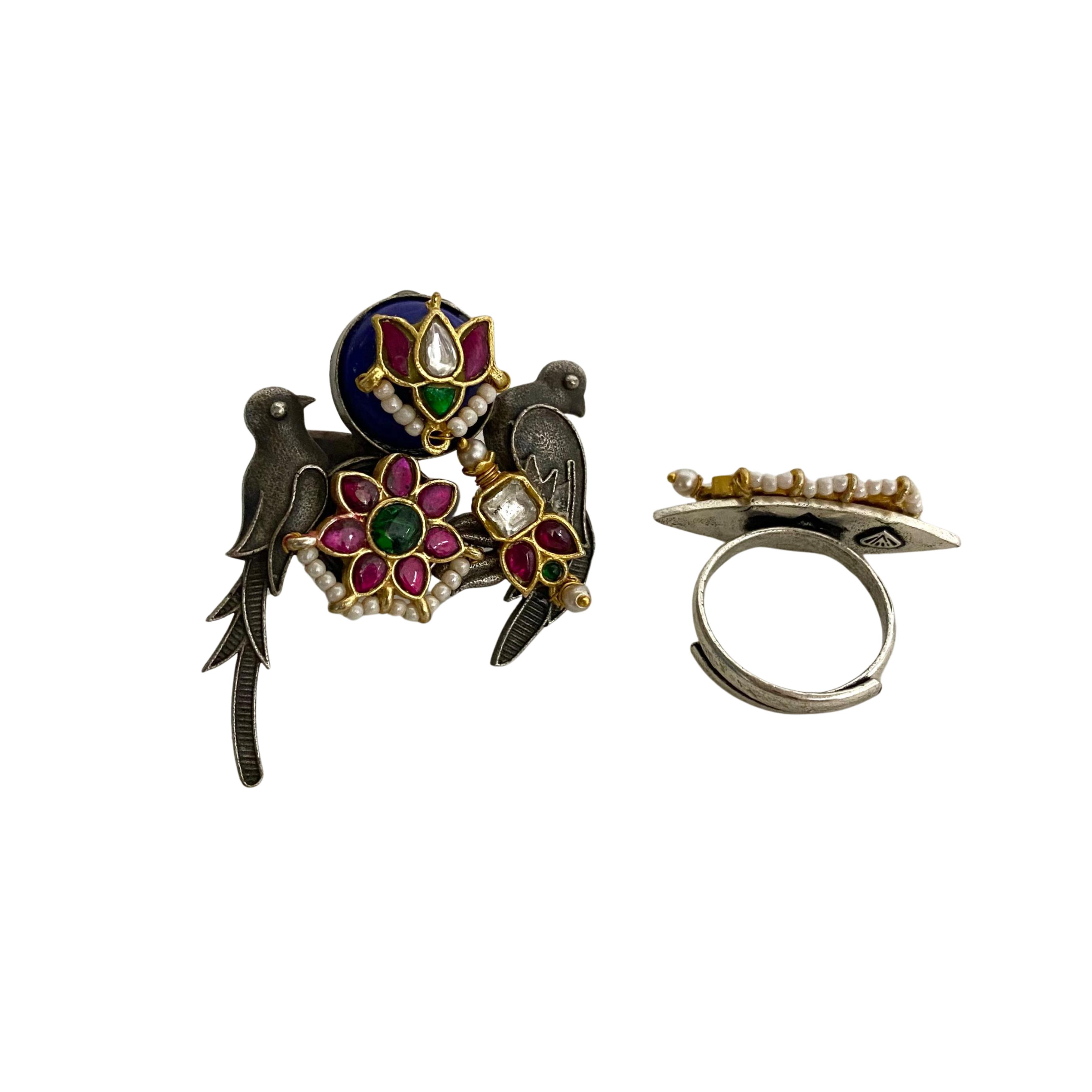 9rock The Avian Bloom Fusion Ring - fusion Jewellery