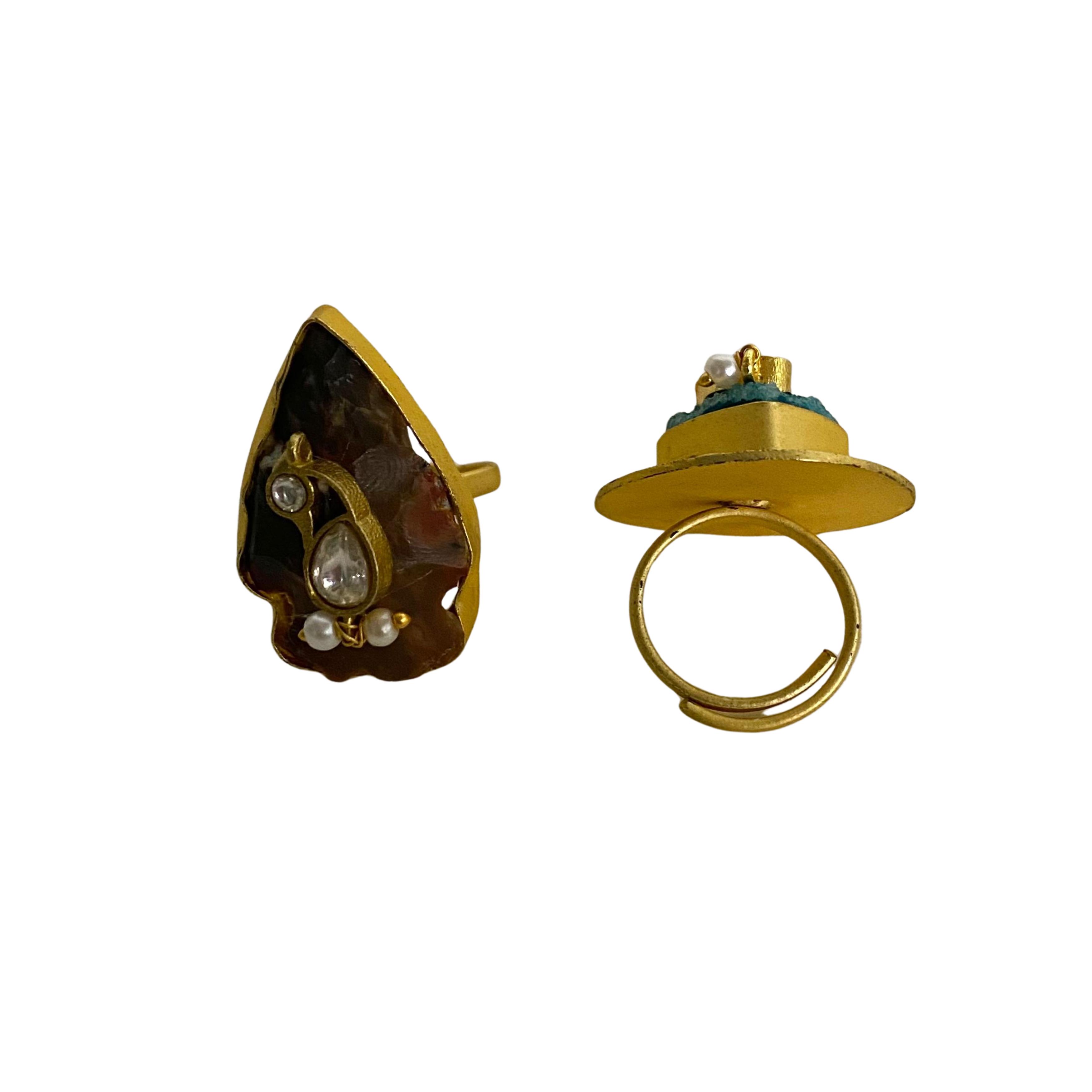 9rock The Fusion Gemstone Ring - fusion Jewellery