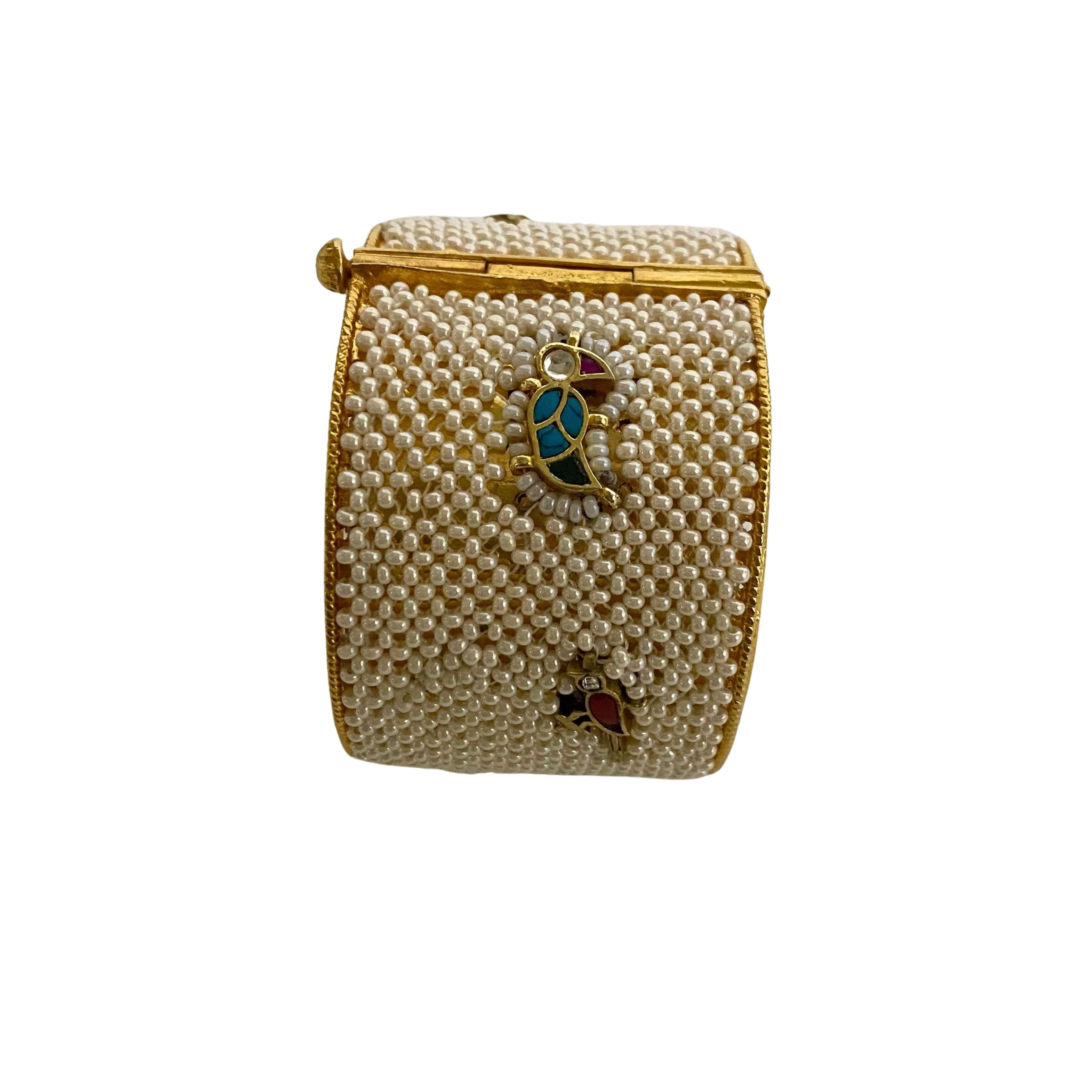 9rock The Golden Aviary Kundan Bracelet - kundan Jewellery