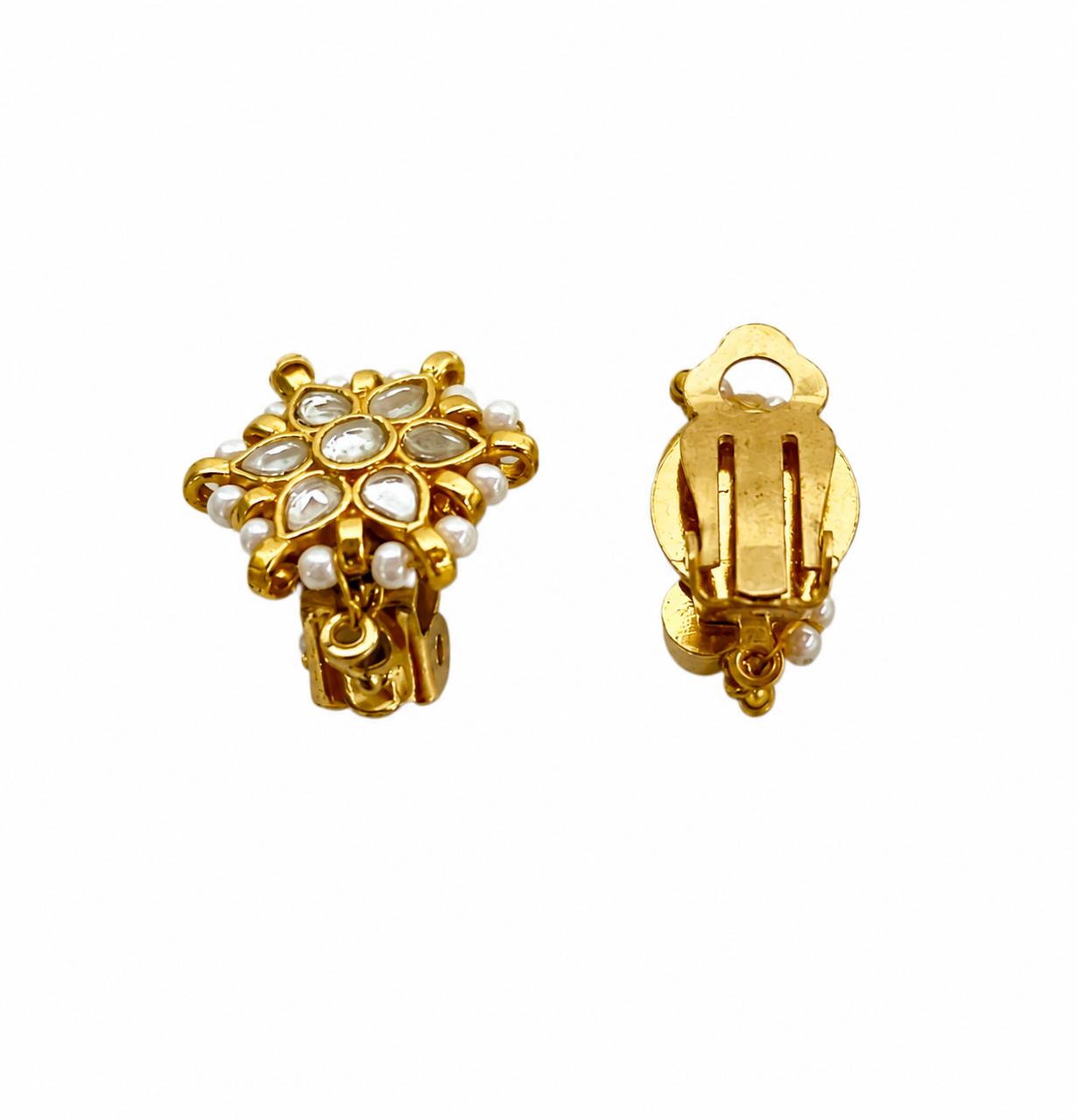 9rock Kundan Floral Button - kundan Jewellery