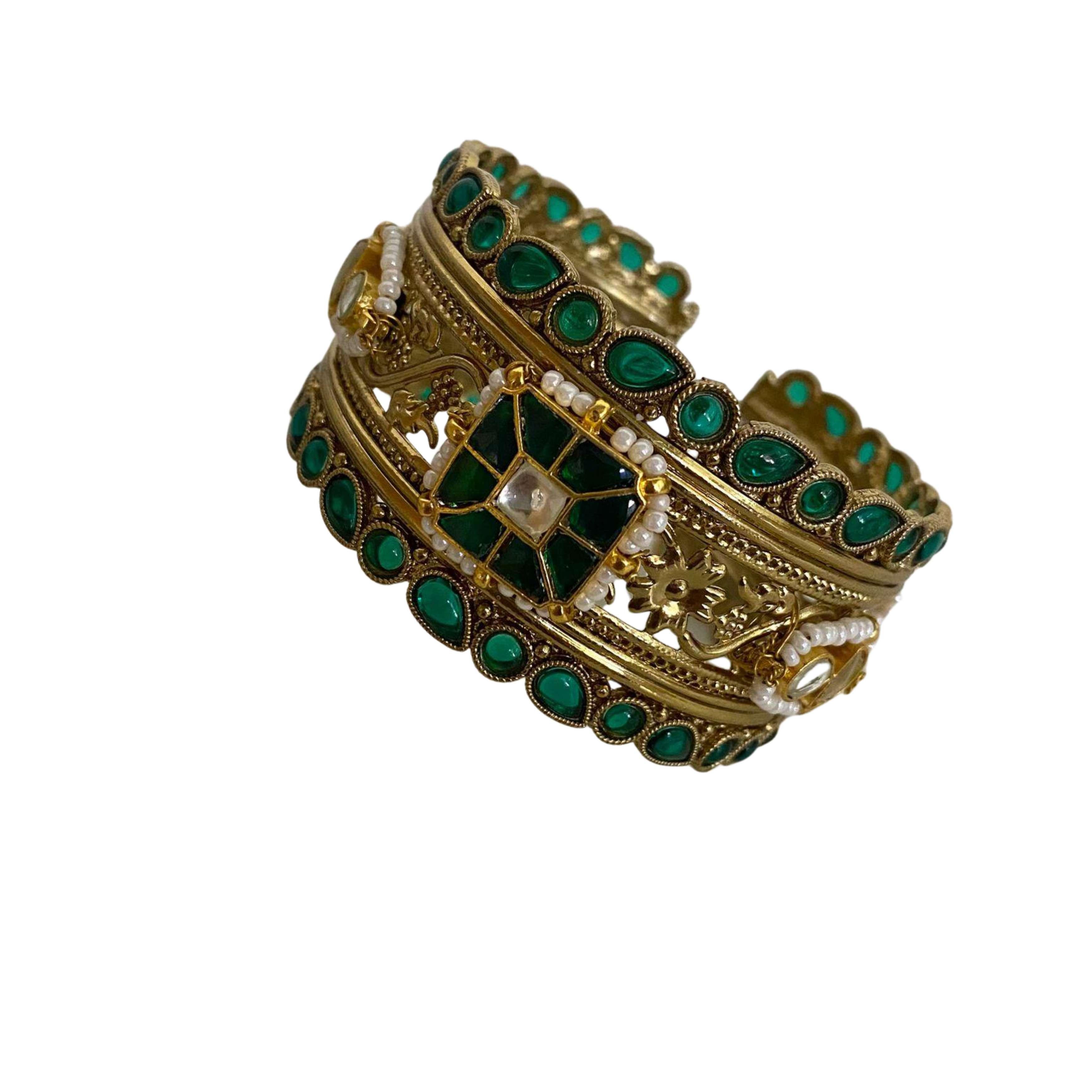 9rock The Emerald Garden Lattice Bracelet - fusion Jewellery