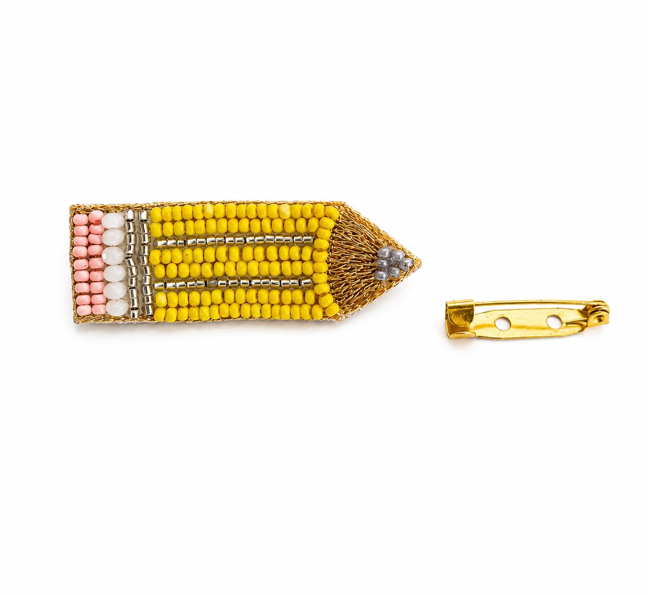 9rock The Golden Pencil Brooch - fashion Jewellery