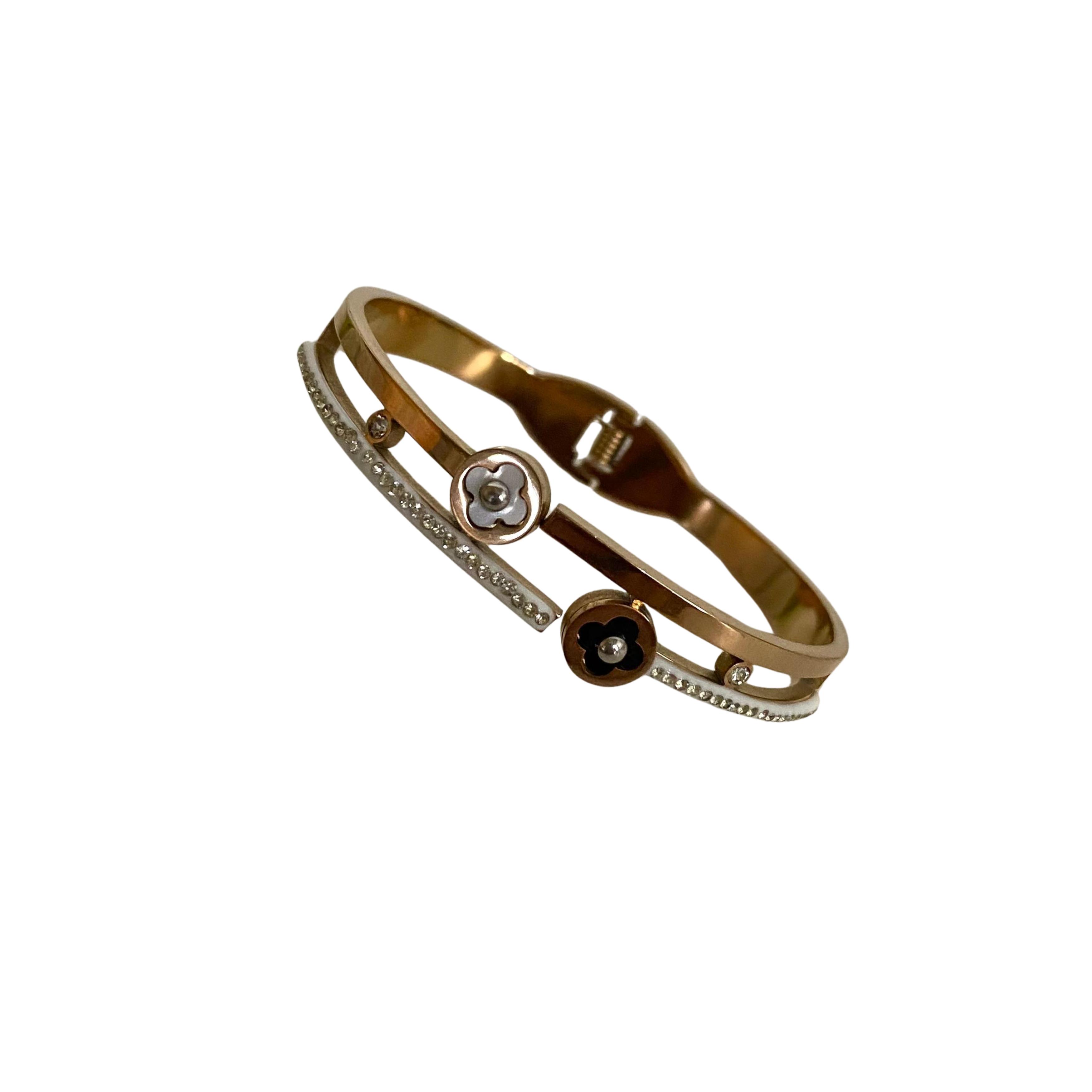 9rock The Clover Sparkle Fashion Bracelet - fashion Jewellery
