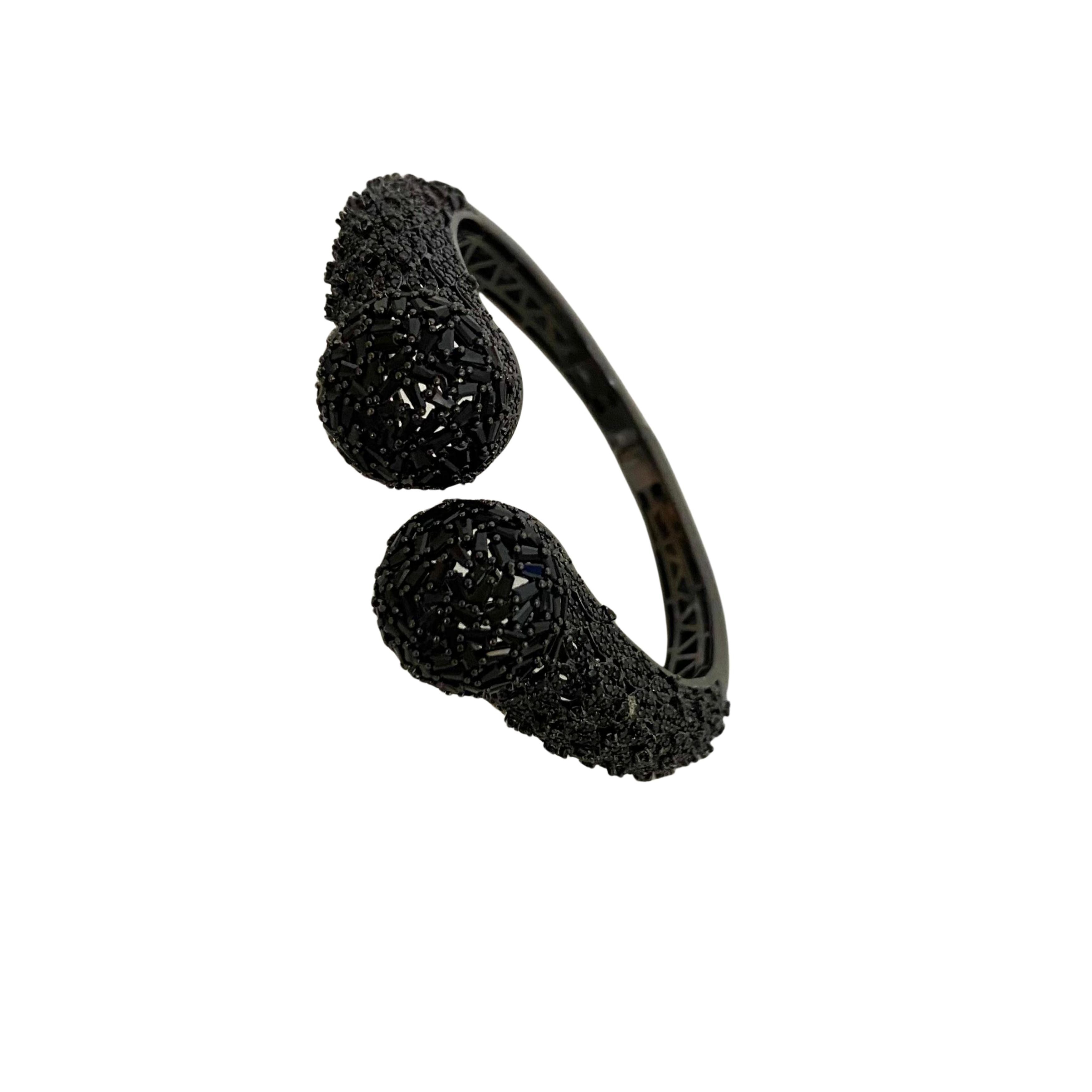 9rock The Obsidian Diamond Cuff Bracelet - Diamond Jewellery