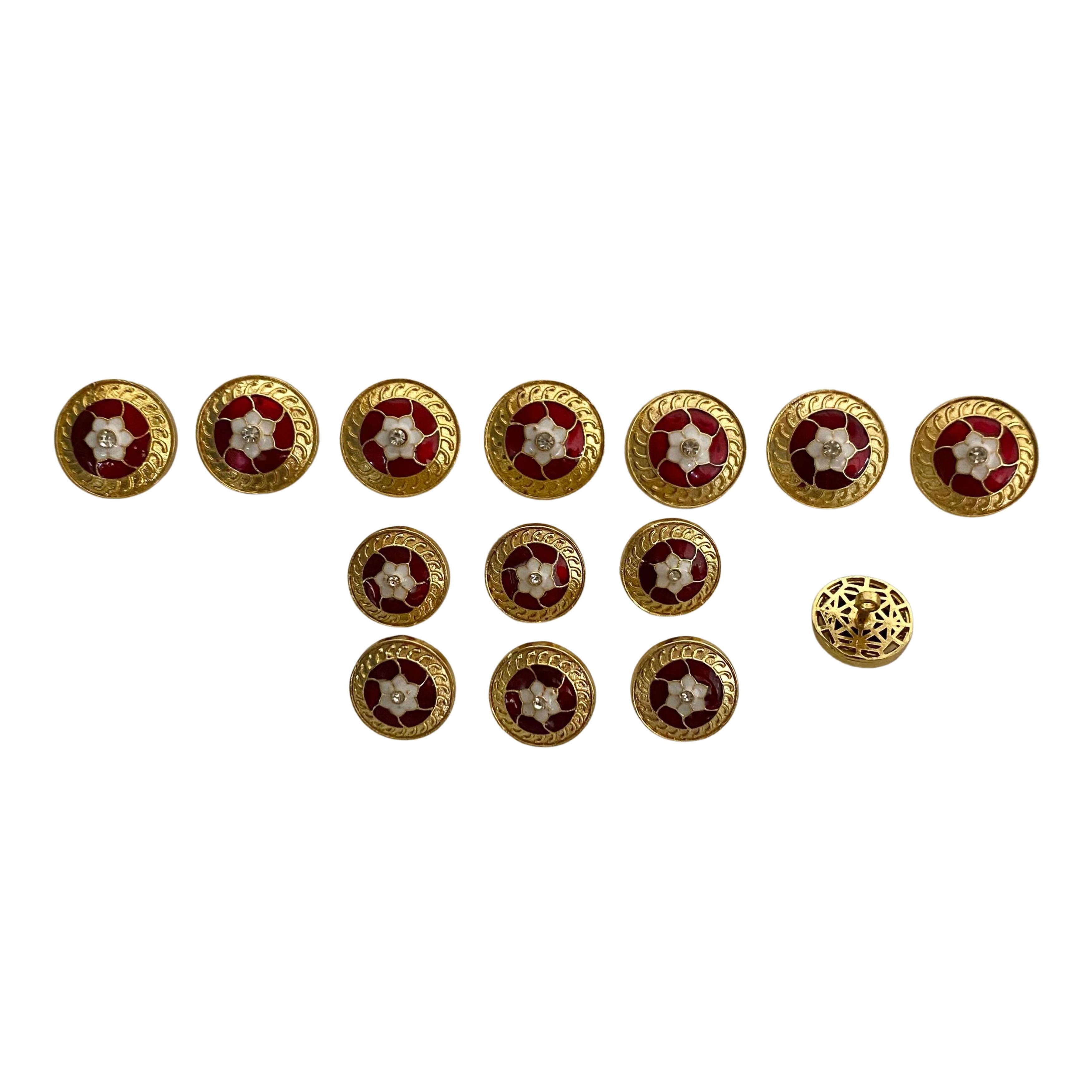 9rock Radiant Bloom Alloy Buttons - alloy Jewellery