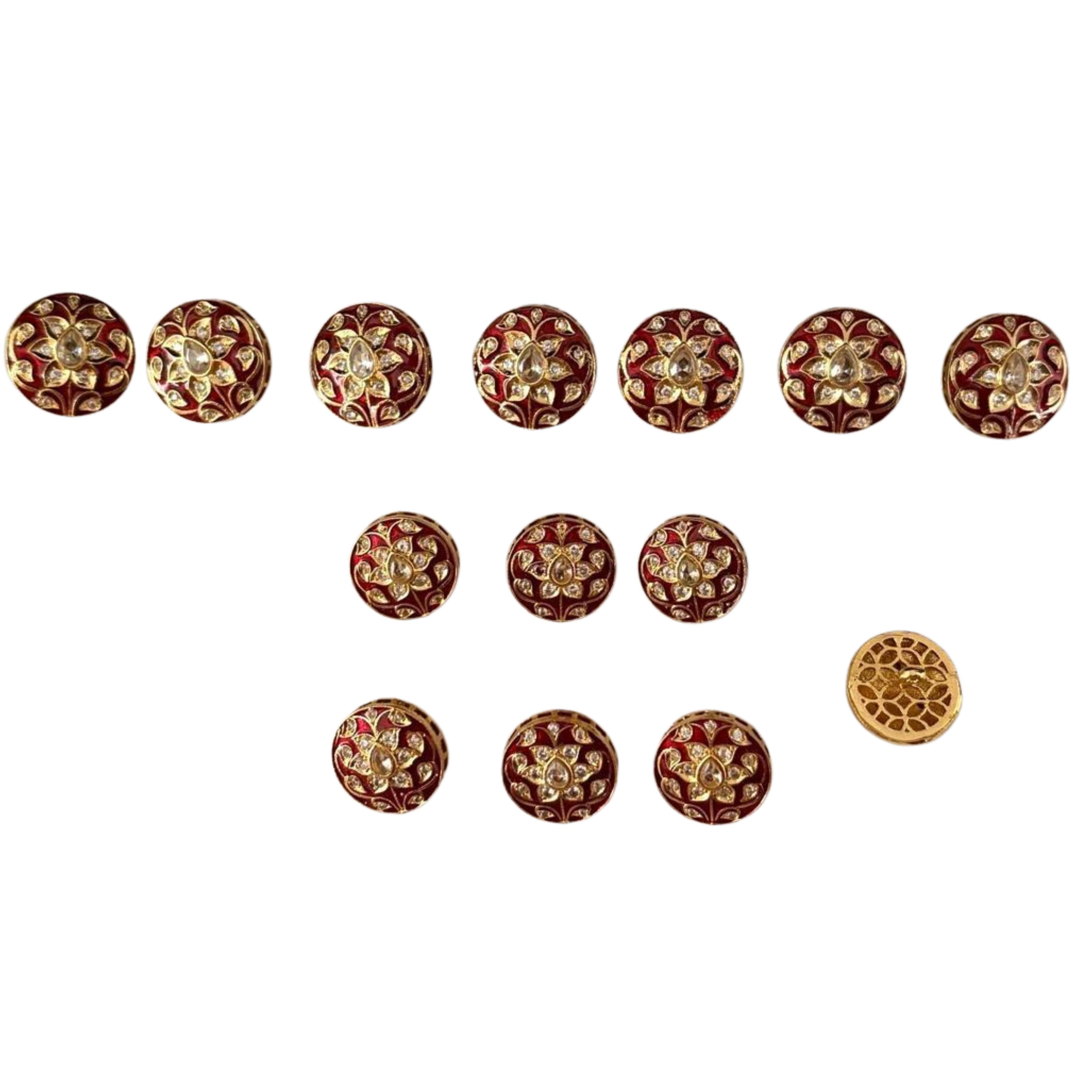 9rock Regal Bloom Alloy Buttons  - alloy Jewellery