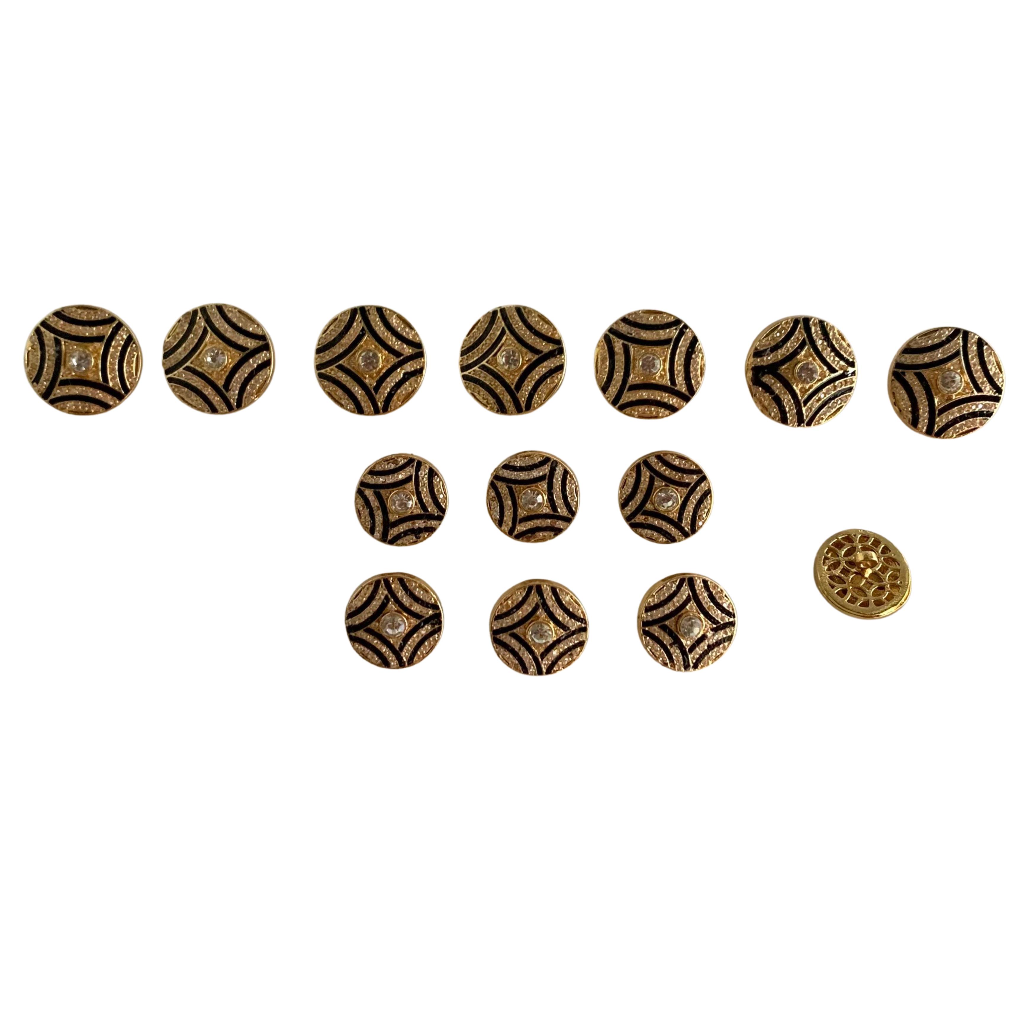 9rock Art Deco Radiance Alloy Buttons  - alloy Jewellery
