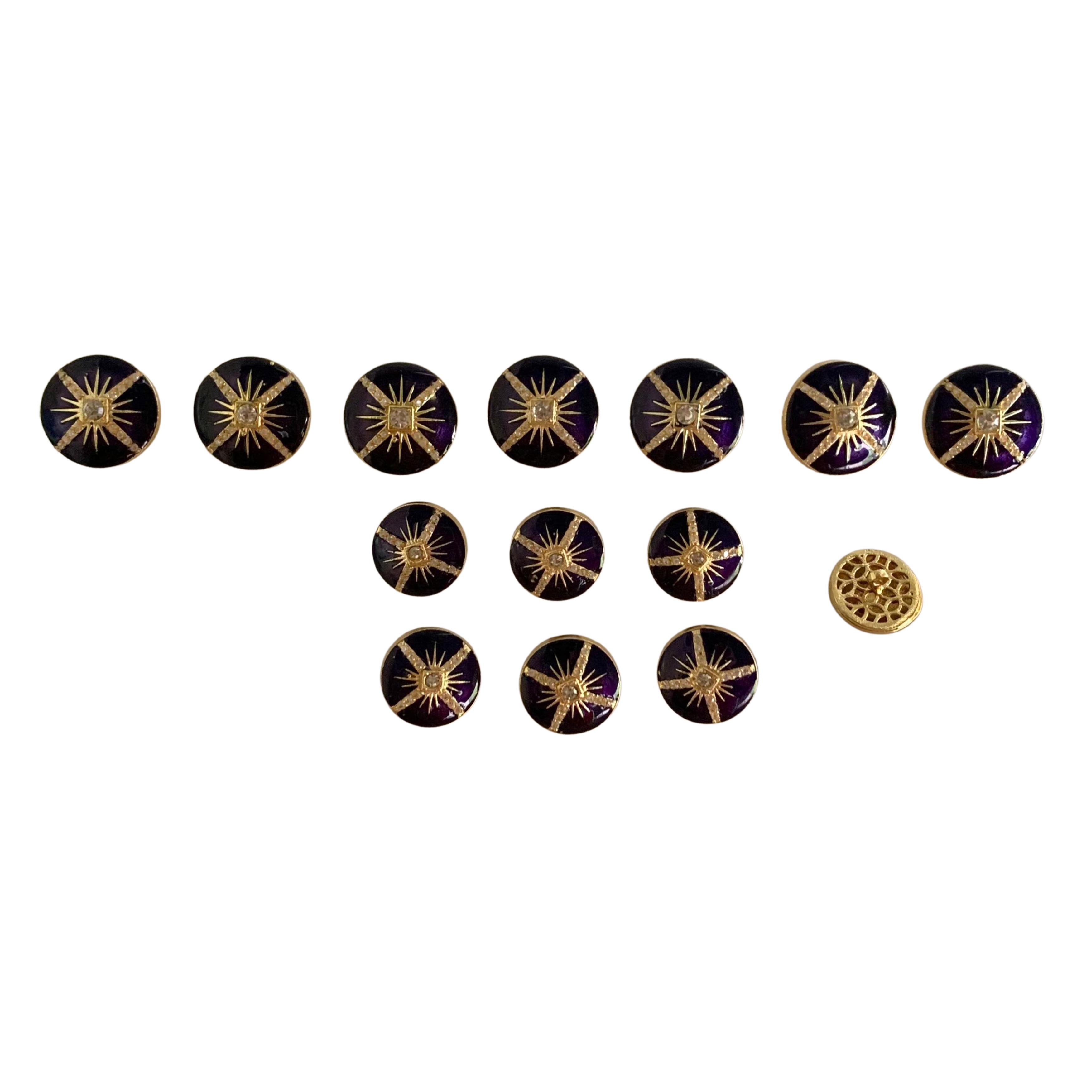 9rock Celestial Starburst Alloy Buttons - alloy Jewellery
