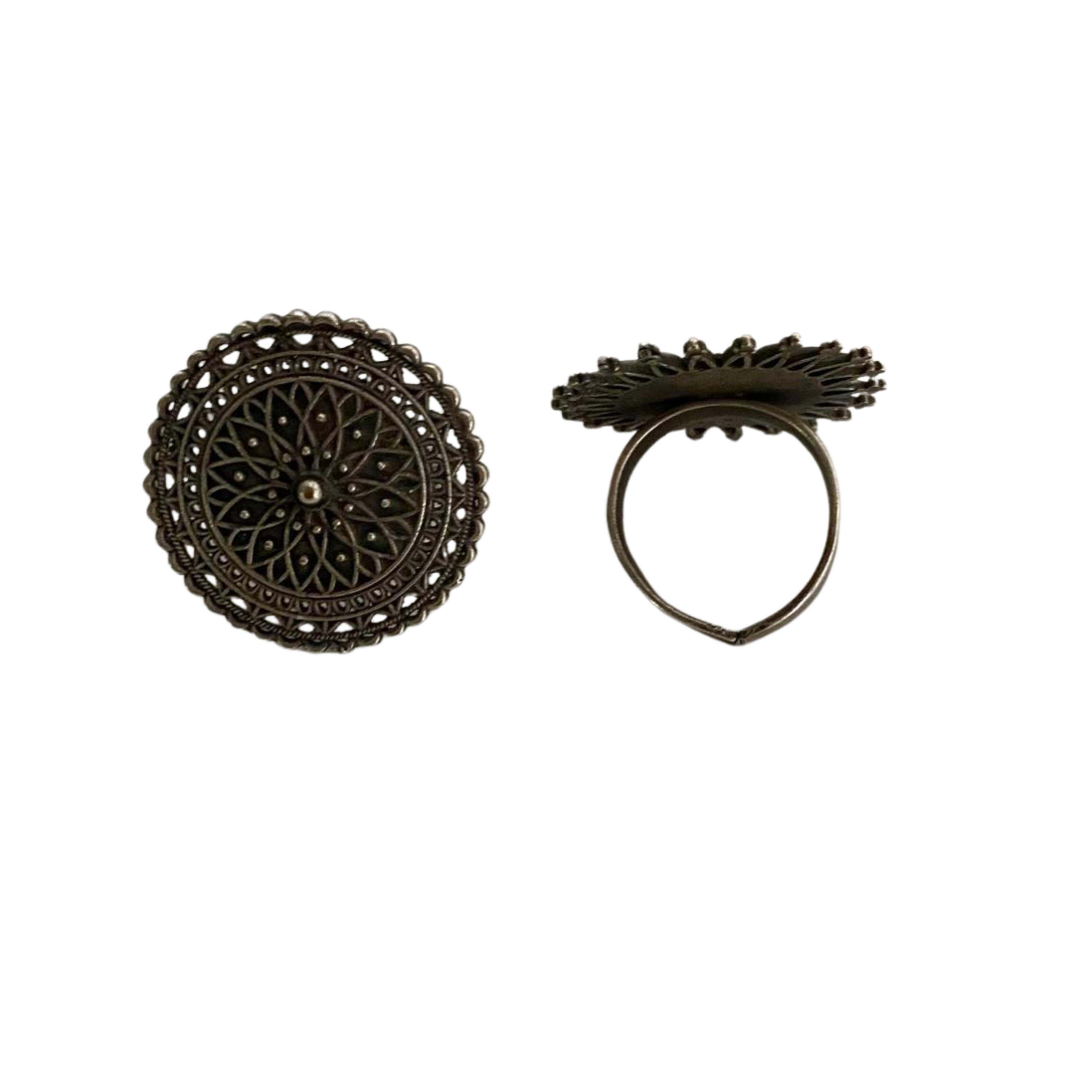 9rock The Ornate Filigree Mandala Rings - german Jewellery