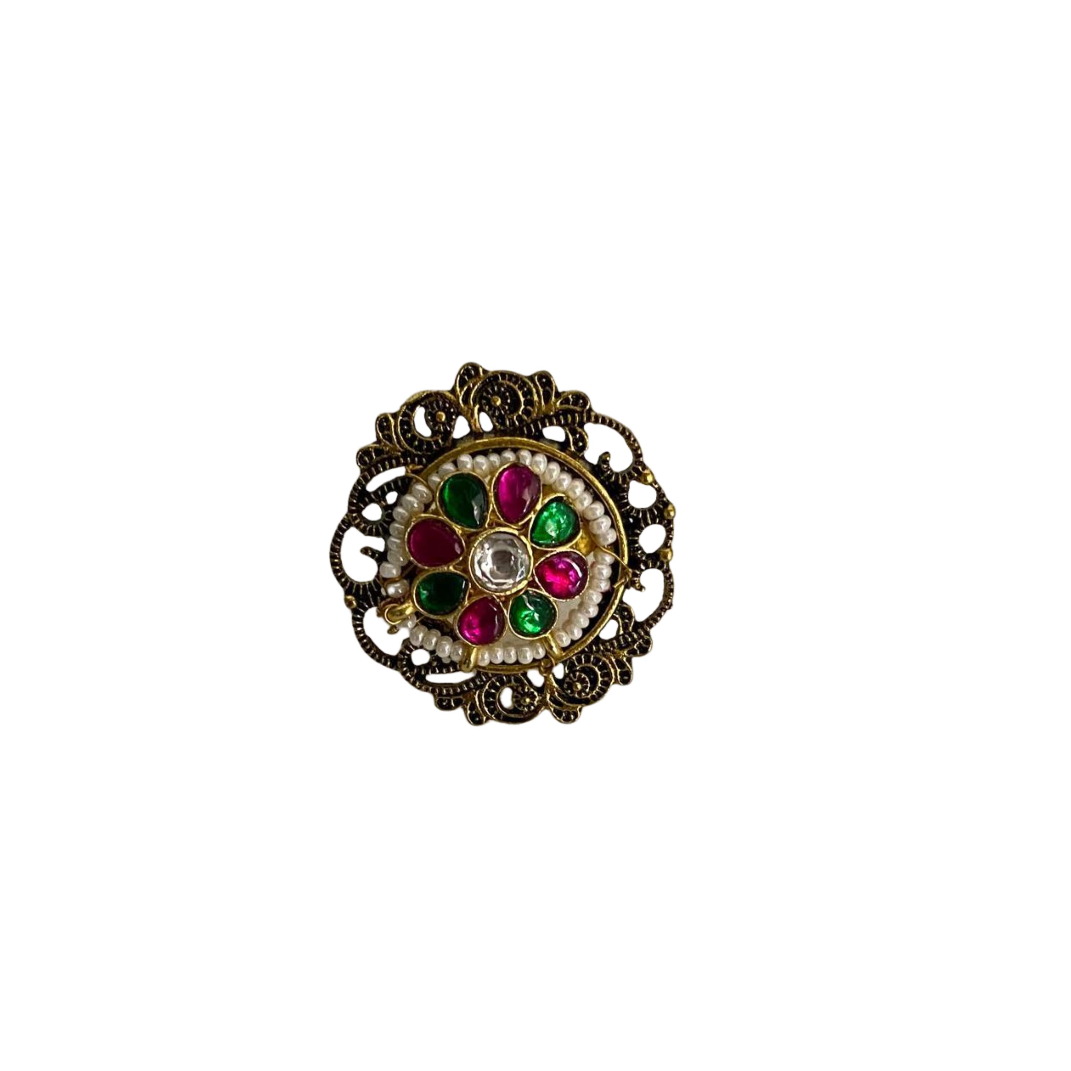 9rock The Gemstone Kundan Ring - kundan Jewellery