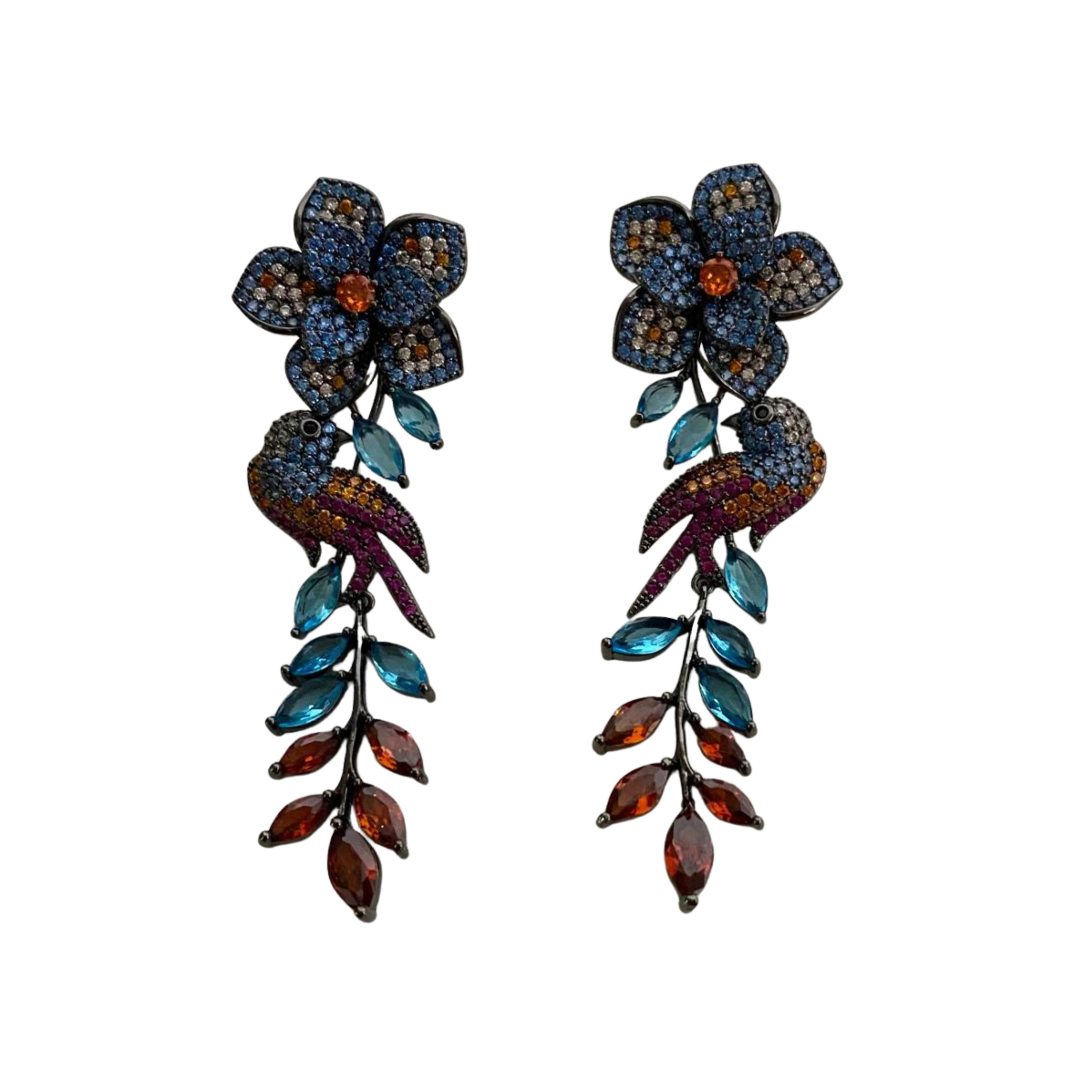 9rock Avian Bloom Diamond Earrings - Diamond Jewellery