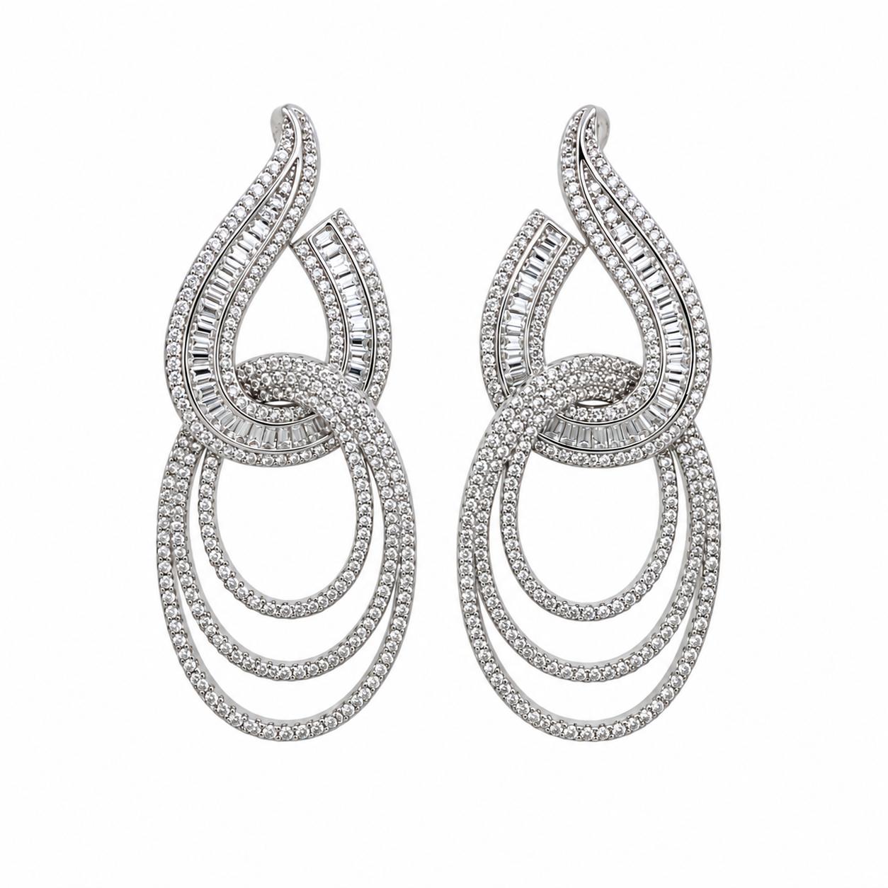 9rock Diamond Cascade Drop Earrings - Diamond Jewellery