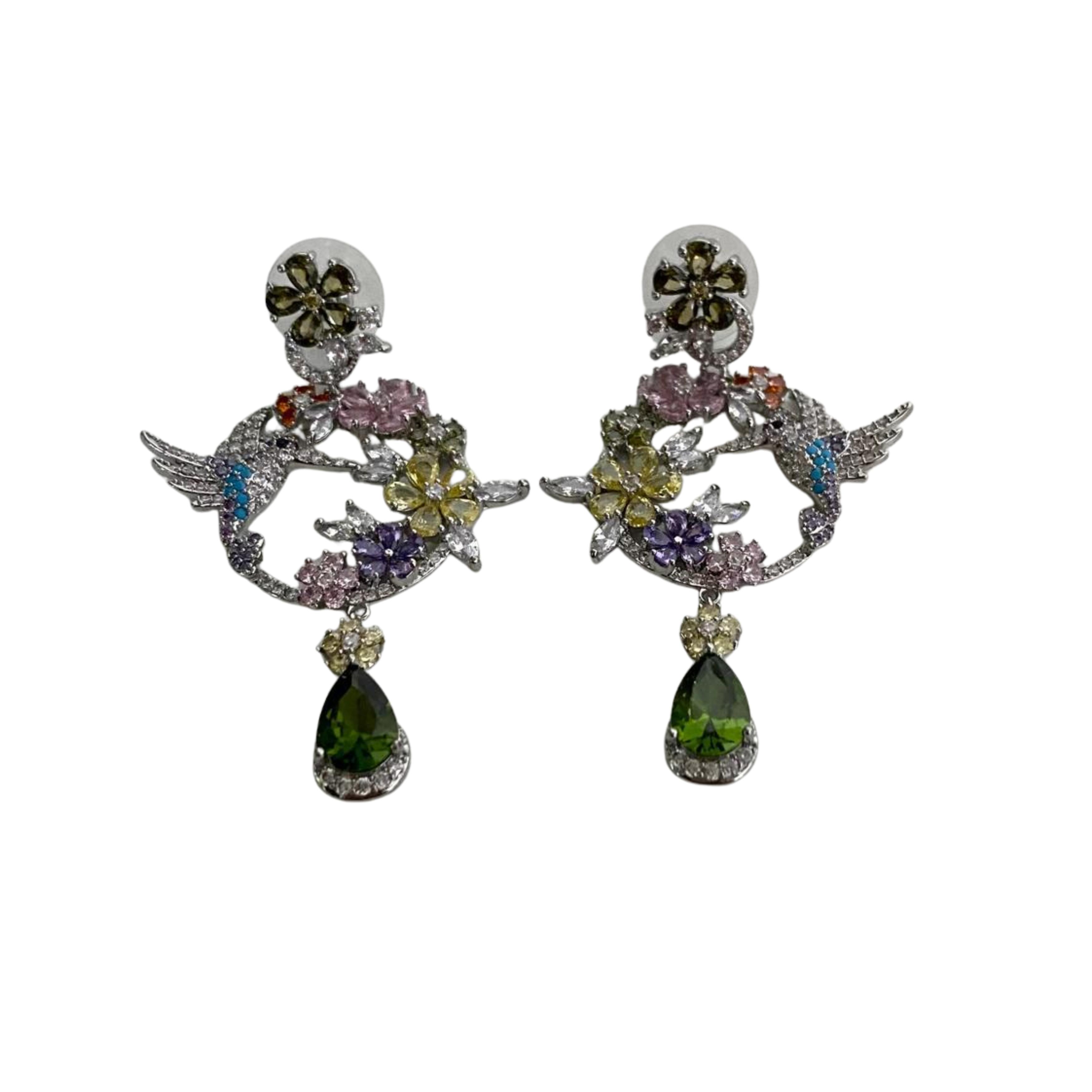 9rock The Avian Bloom Diamond Earrings - Diamond Jewellery