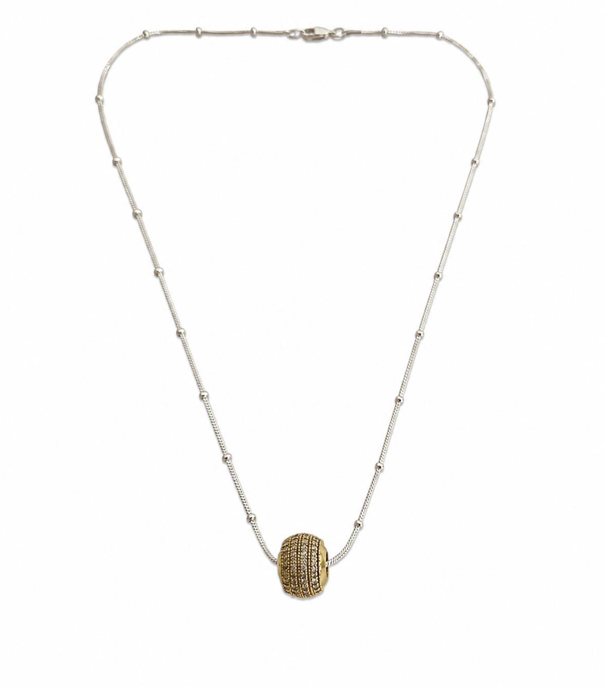 The Pure Silver Orb Short Necklace — 9rock