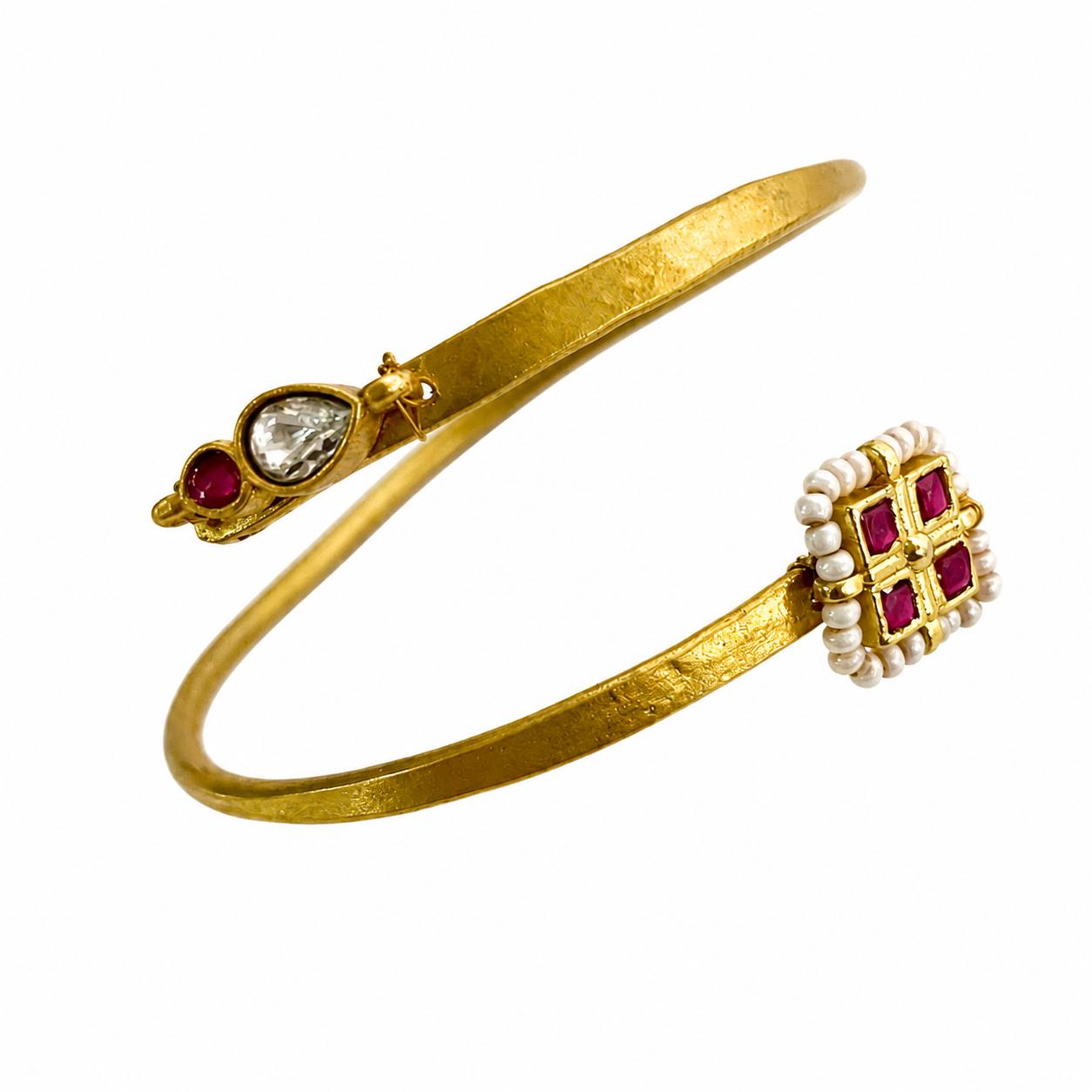 9rock The Royal Kundan Gemstone Bracelet - kundan Jewellery