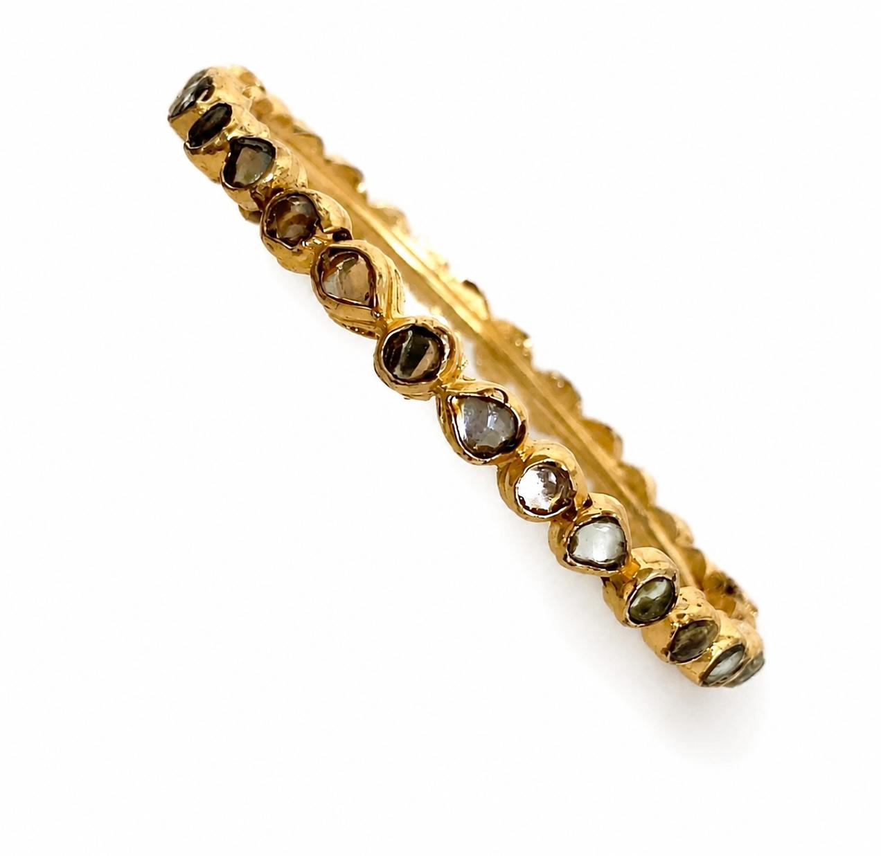9rock The Celestial Kundan Gemstone Bangle - kundan Jewellery