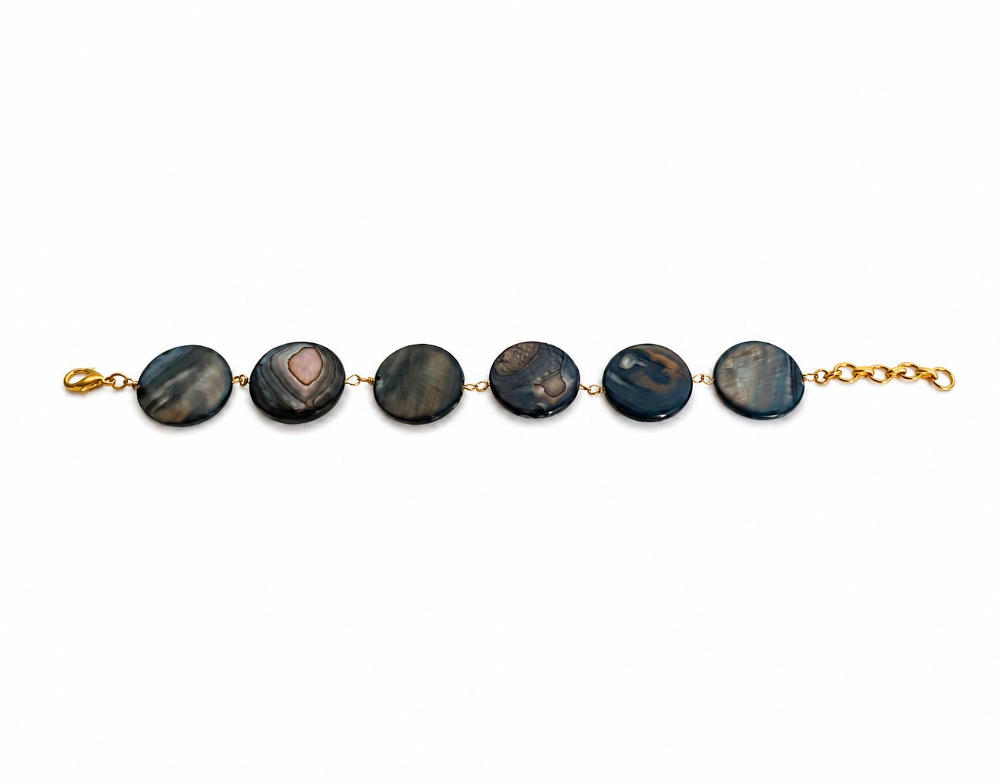 9rock Oceanic Moonstone Kundan Bracelet - kundan Jewellery