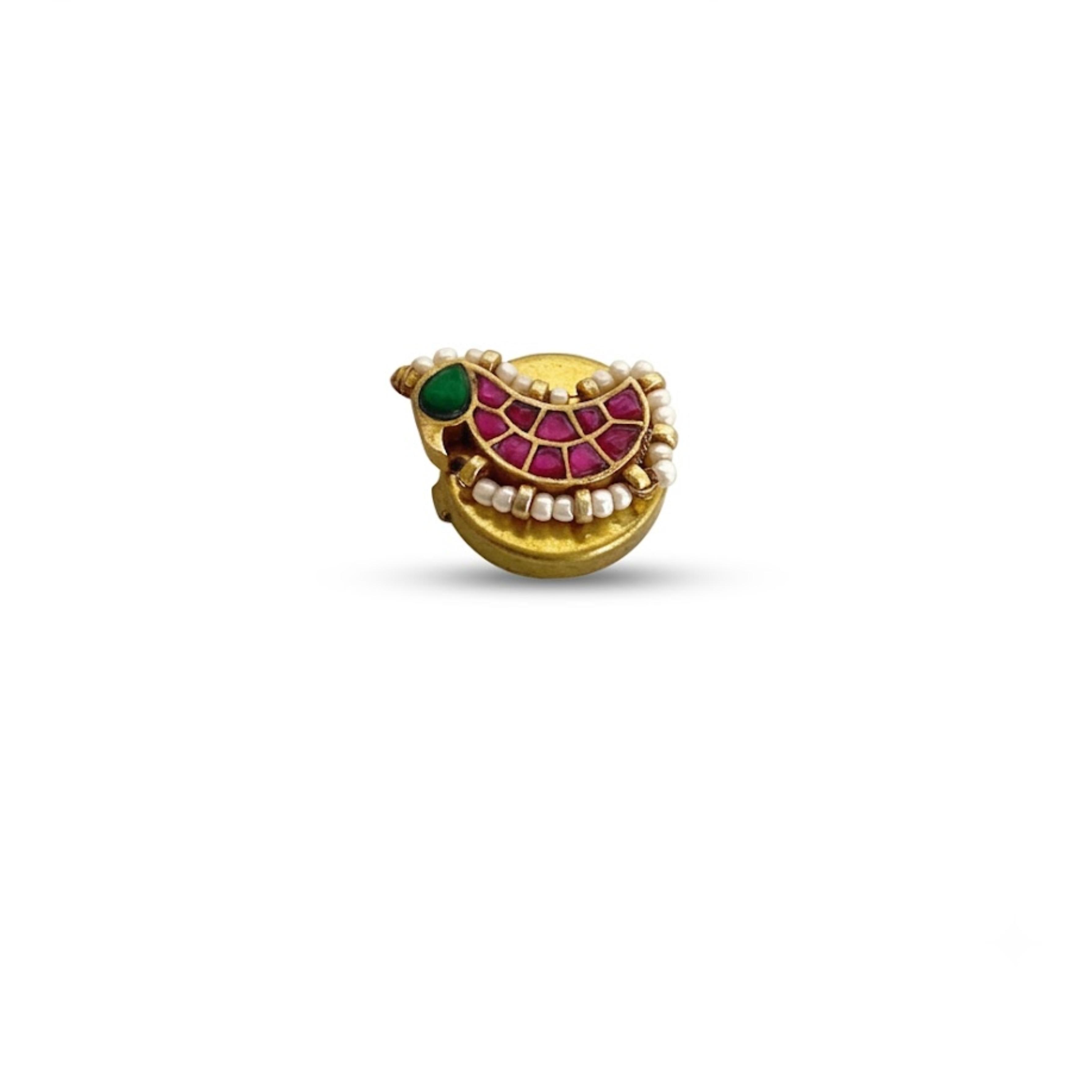 9rock The Royal Kundan Button - kundan Jewellery