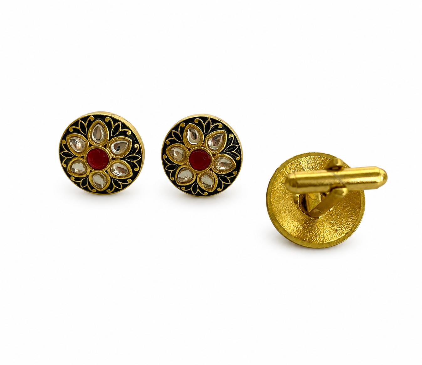 9rock The Crimson Bloom Fusion Cufflinks - fusion Jewellery