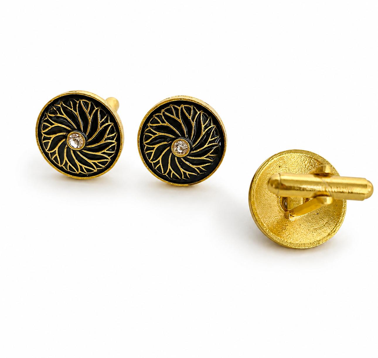 9rock The Gilded Leaf Cufflinks - fusion Jewellery