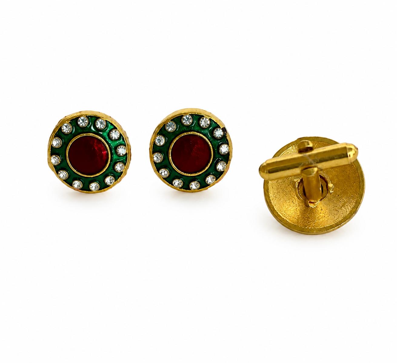 9rock Regal Ruby Fusion Cufflinks - fusion Jewellery