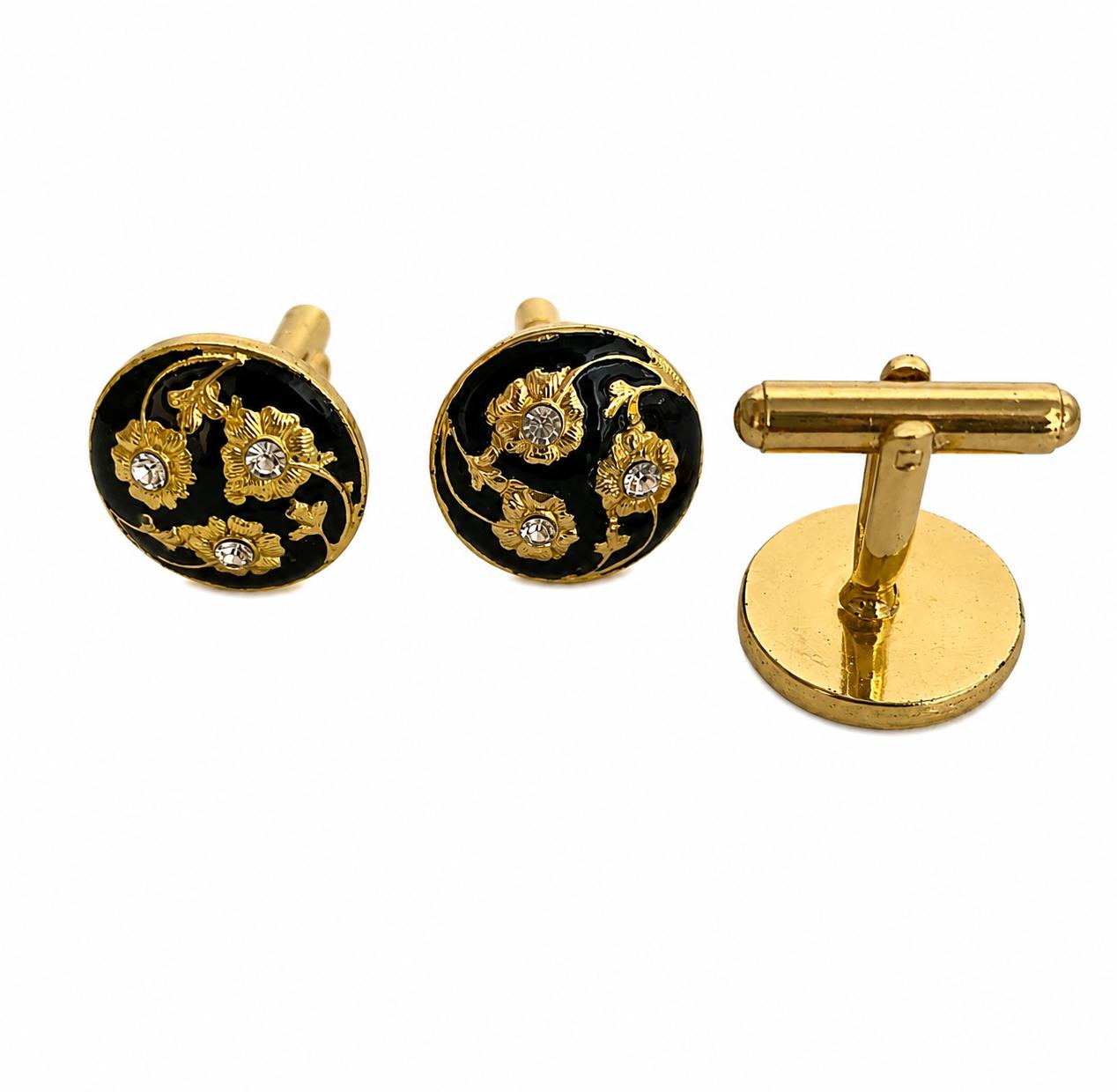 9rock The Floral Gilt Cufflinks - fusion Jewellery