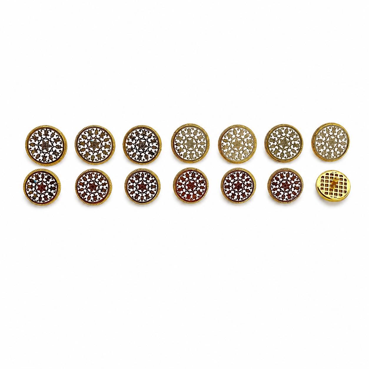 9rock The Regal Filigree Buttons - alloy Jewellery
