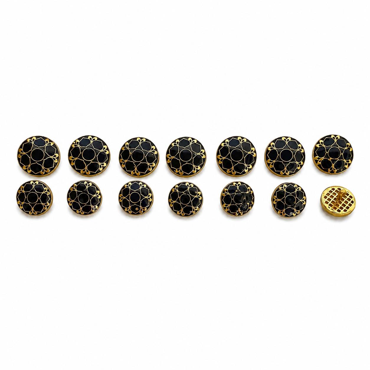 9rock The Indigo Bloom Alloy Buttons - alloy Jewellery