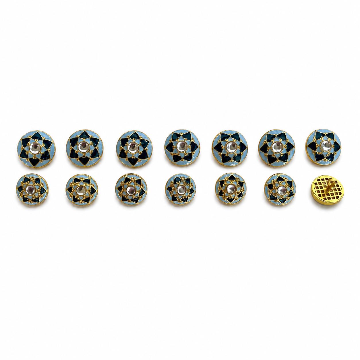 9rock Celestial Bloom Alloy Buttons - alloy Jewellery
