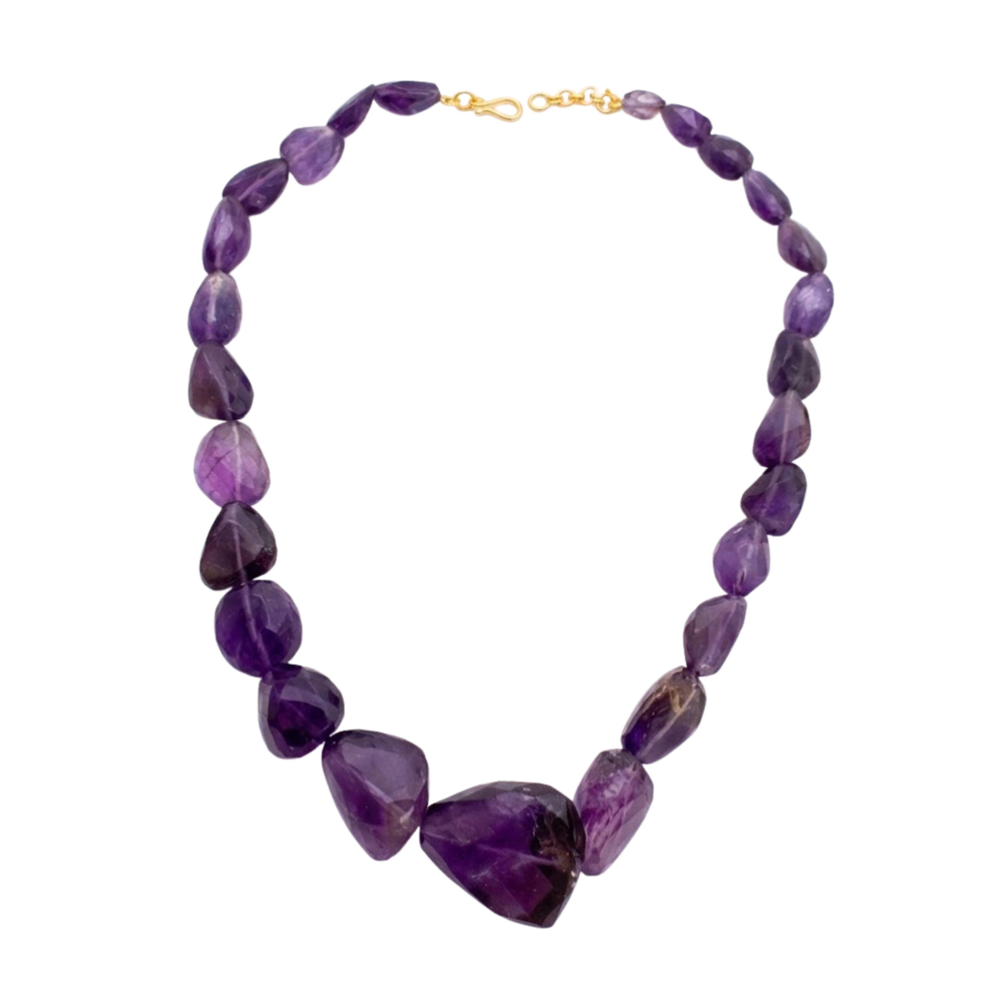The Majestic Amethyst Kundan Necklace Set