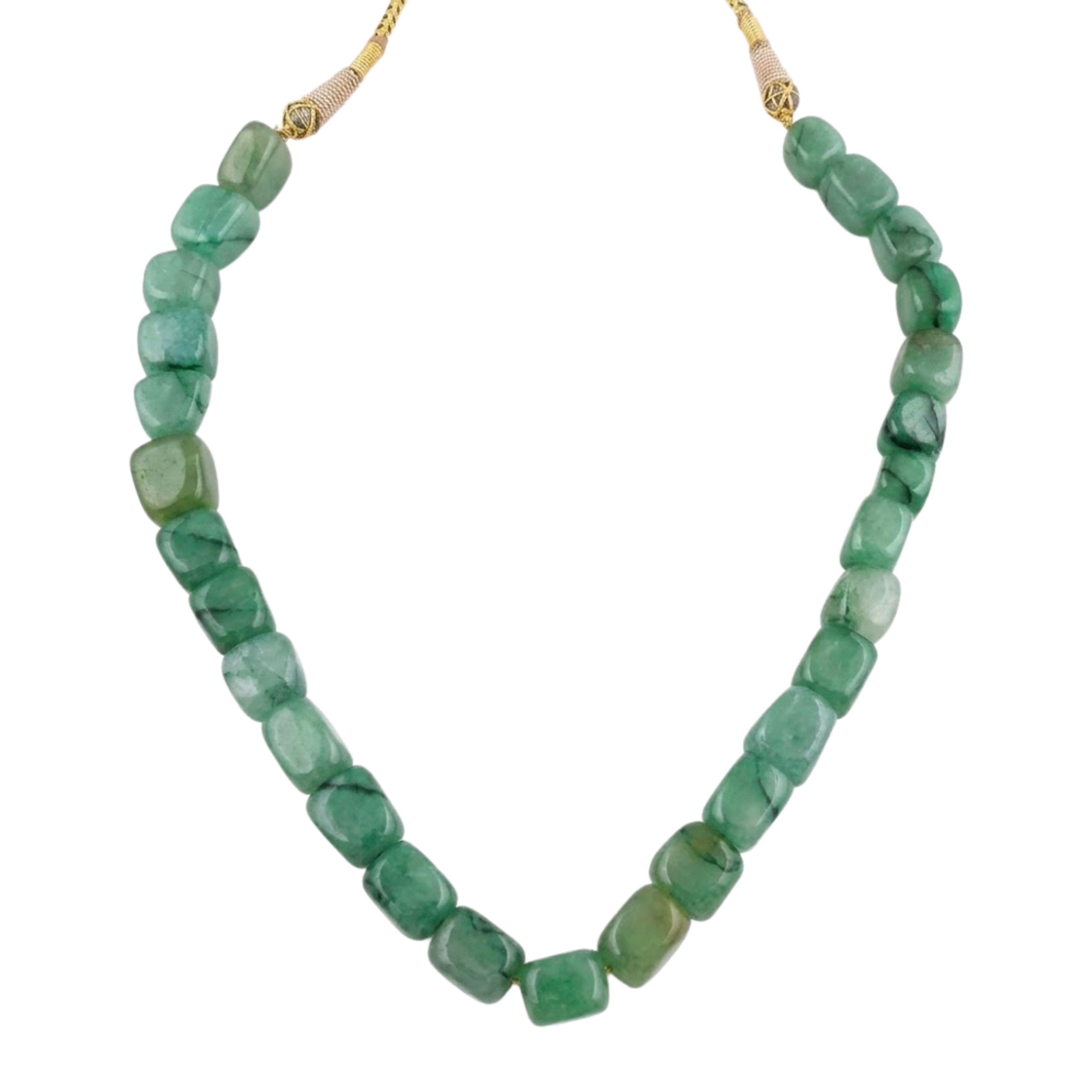 9rock The Serene Jade Long Necklace - kundan Jewellery