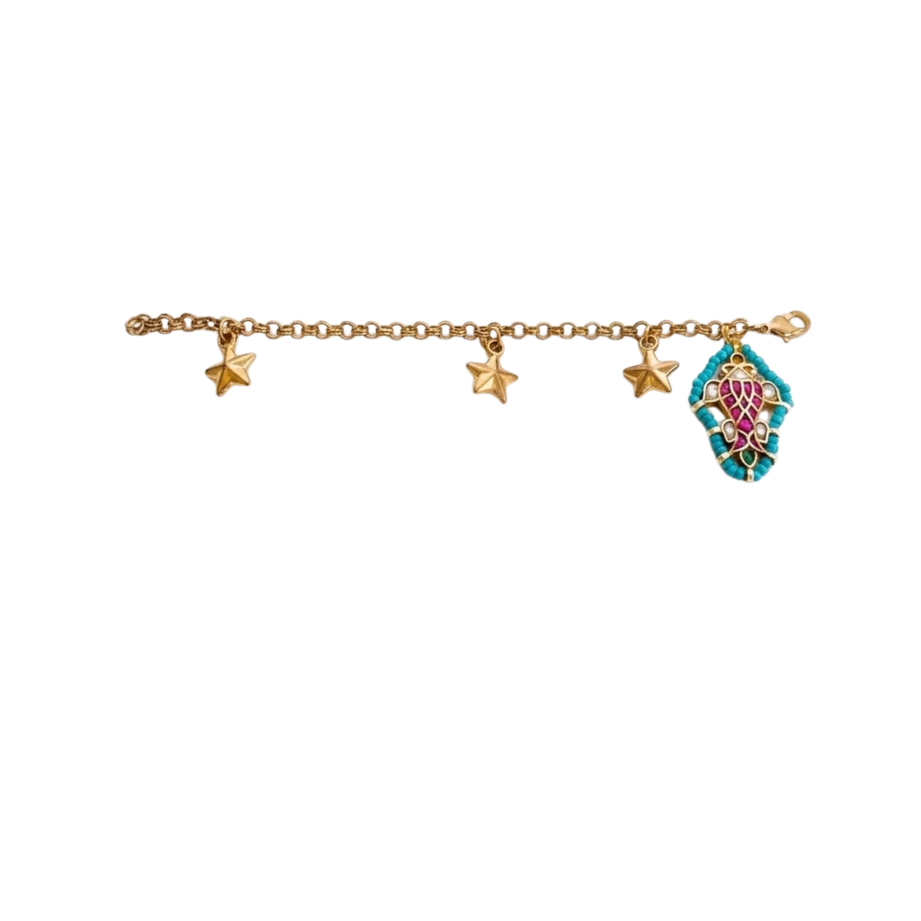 9rock The Celestial Star Kundan Bracelet - kundan Jewellery