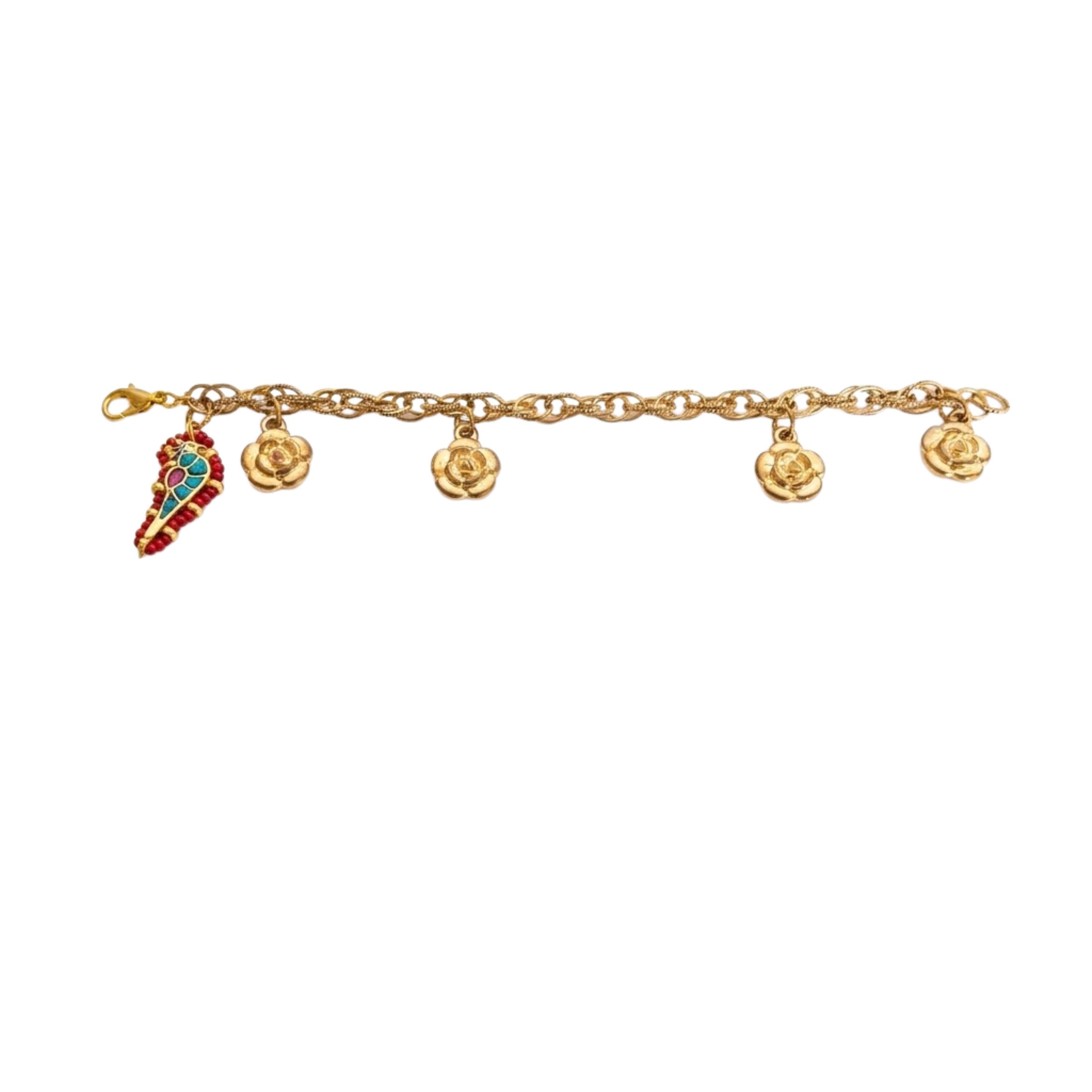 9rock Kundan Charm Bracelet - kundan Jewellery