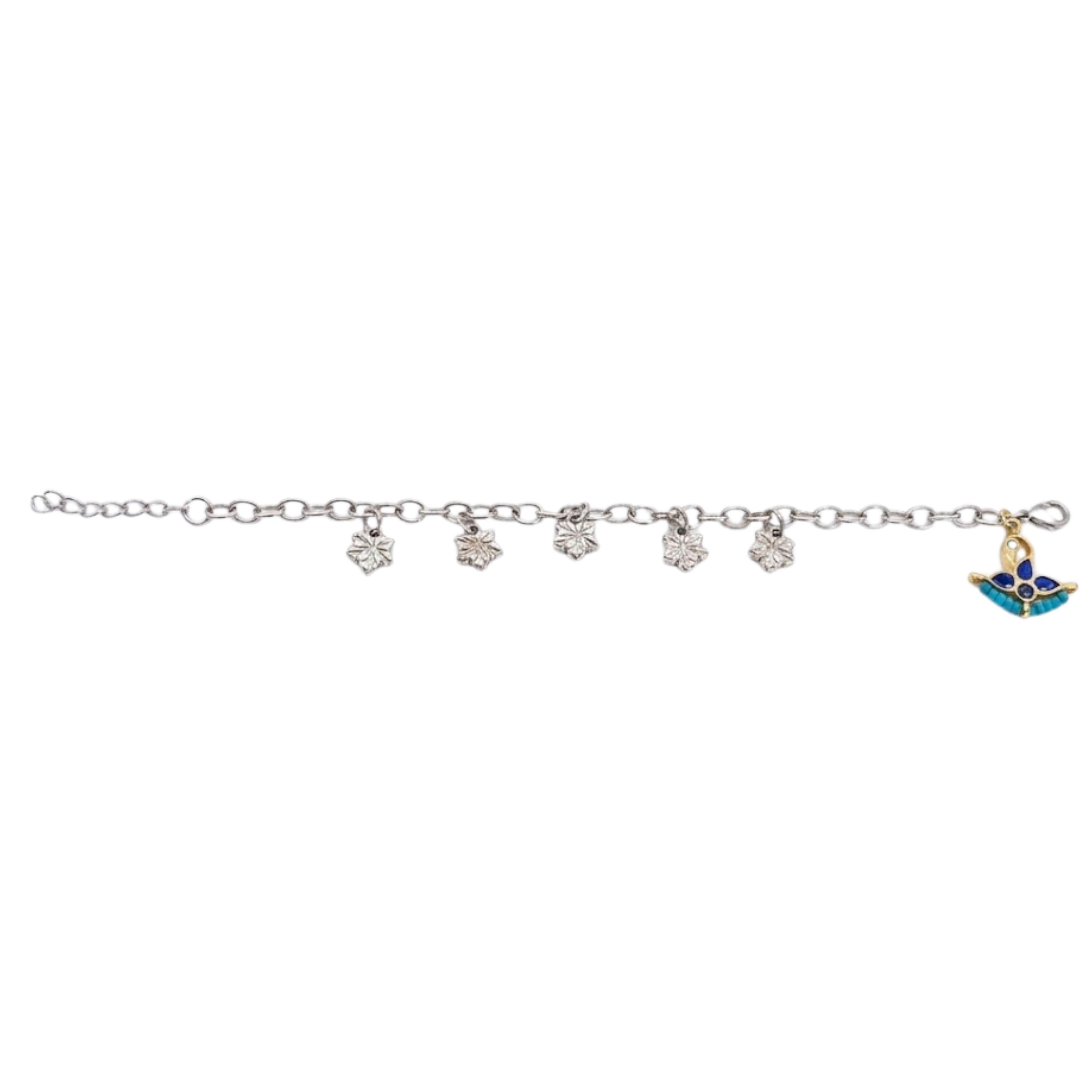 9rock The Kundan Starburst Charm Bracelet - kundan Jewellery