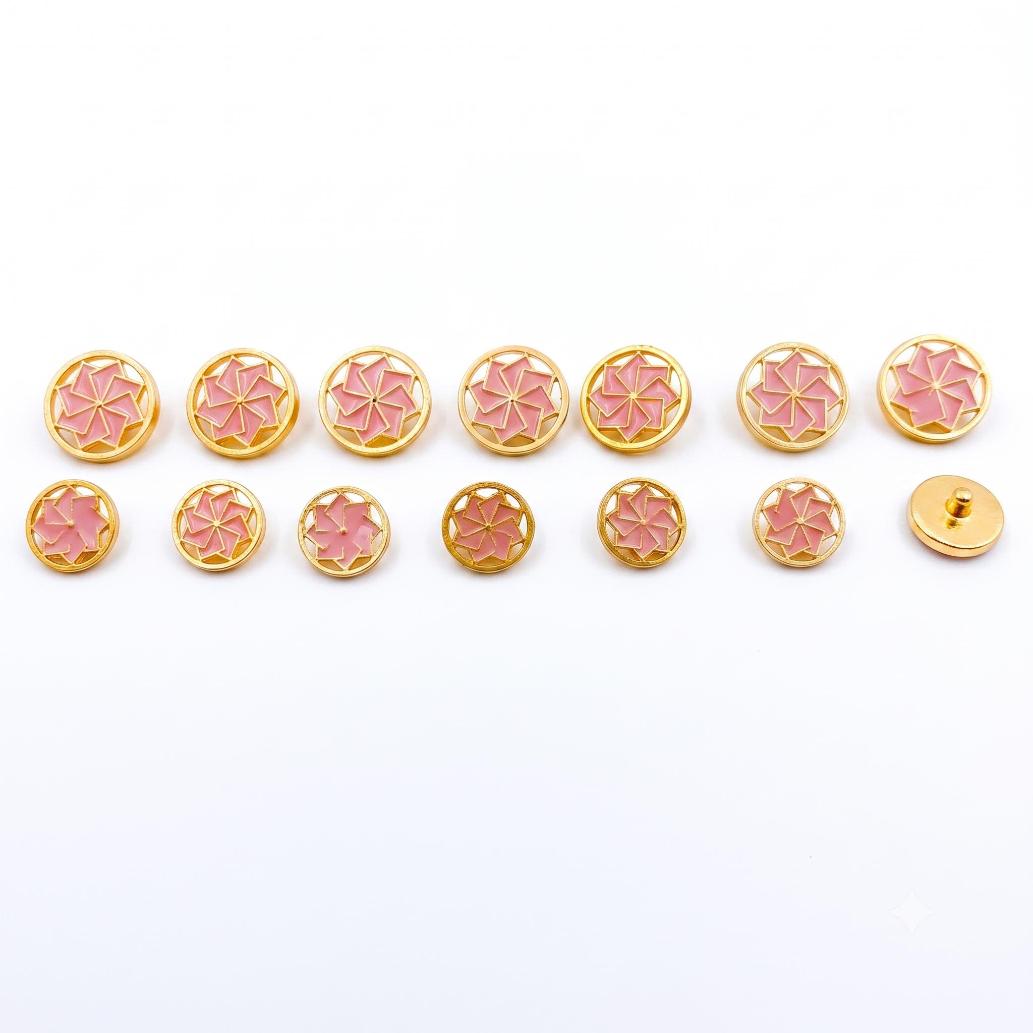 9rock The Golden Bloom Alloy Buttons - alloy Jewellery
