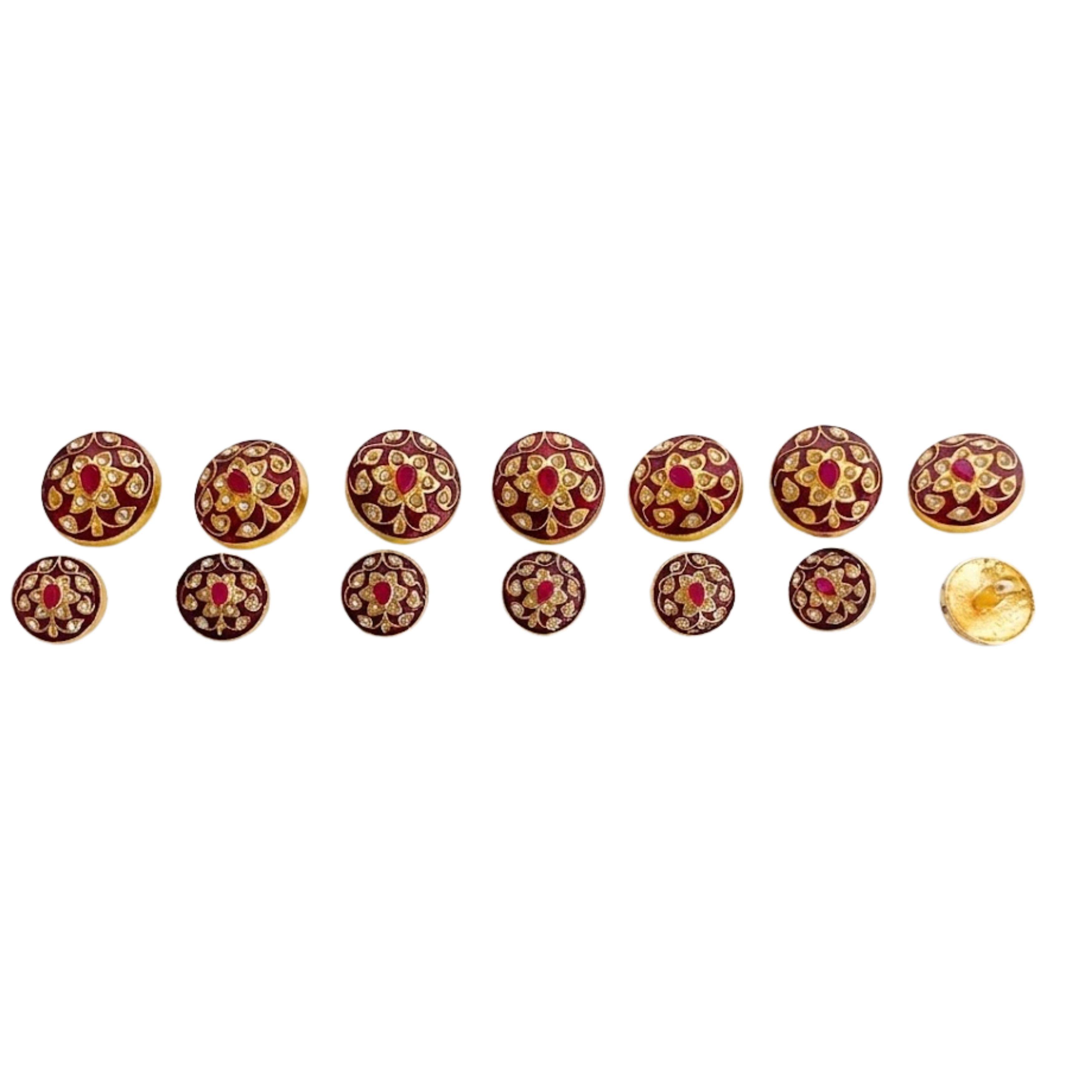 9rock The Royal Bloom Alloy Buttons  - alloy Jewellery