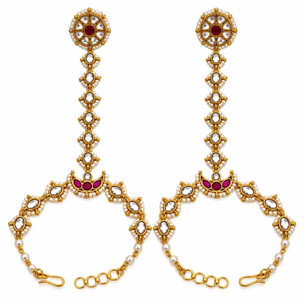 9rock The Royal Kundan Hathphool - kundan Jewellery