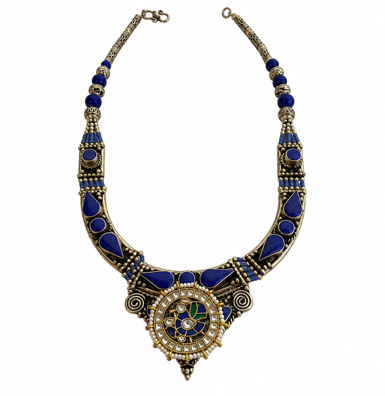 The Lapis Lazuli Colonial Choker Set - 9rock