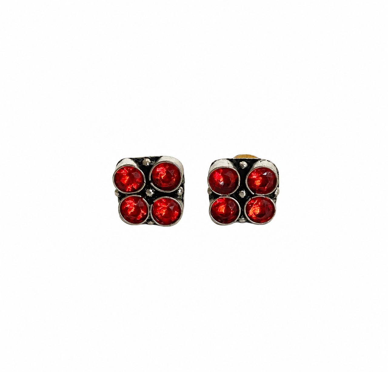 9rock The Crimson Cluster Earrings - german Jewellery