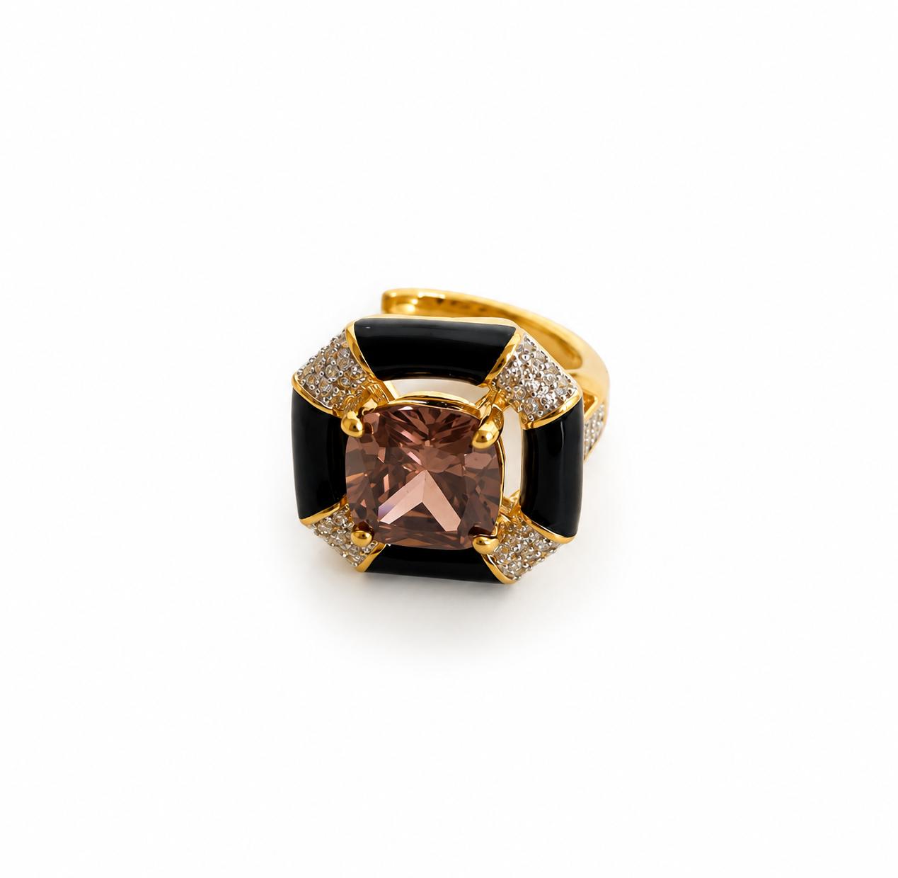 9rock The Ethereal Amethyst Square Ring - Diamond Jewellery