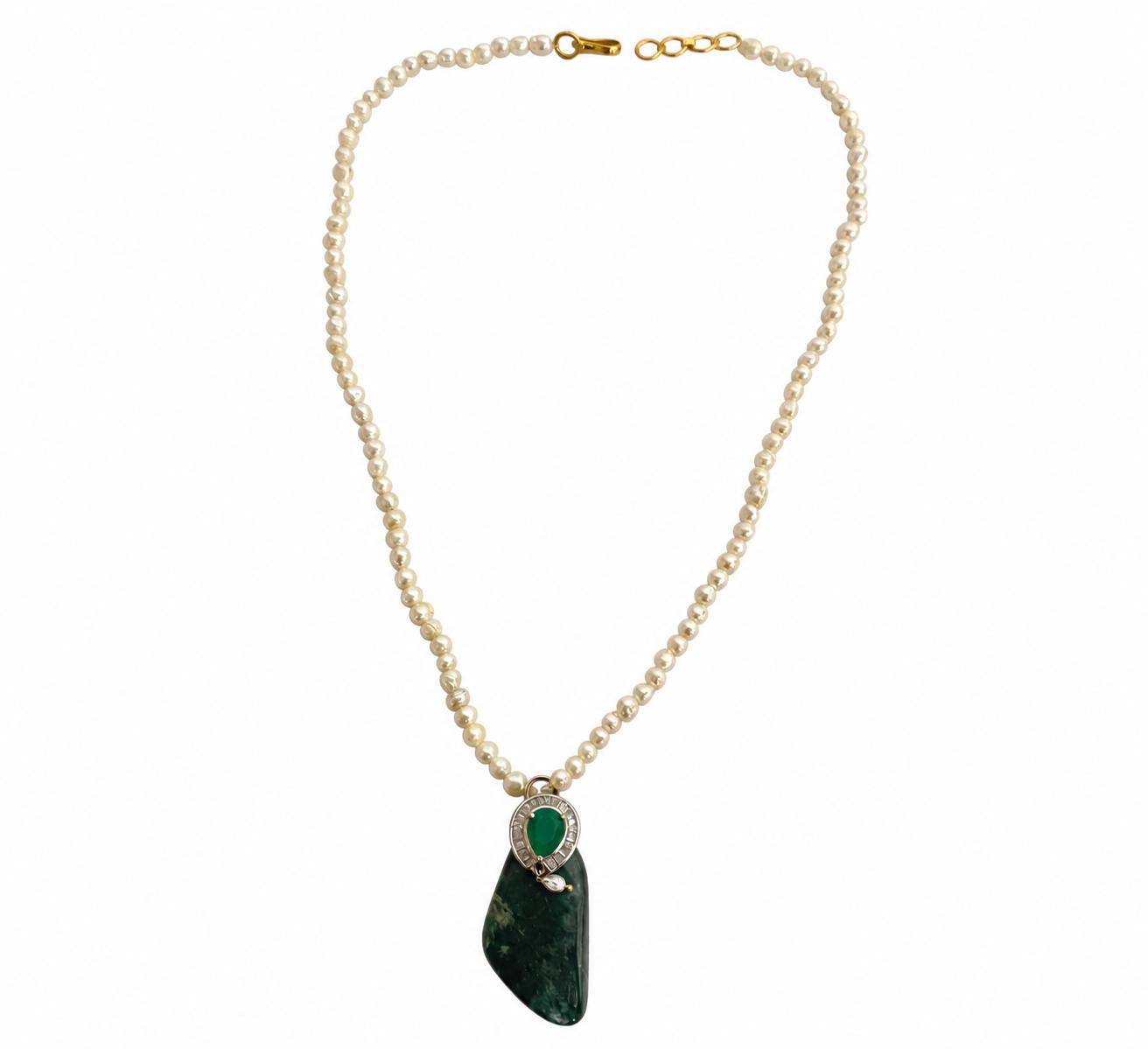 Jade Tear Short Necklace — 9rock