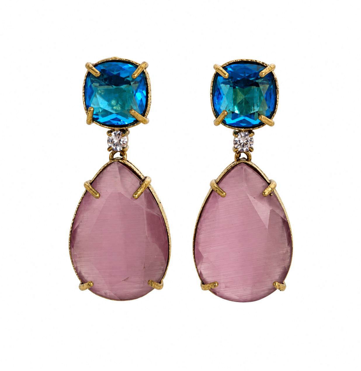 9rock Sapphire Cascade Diamond Earrings - Diamond Jewellery