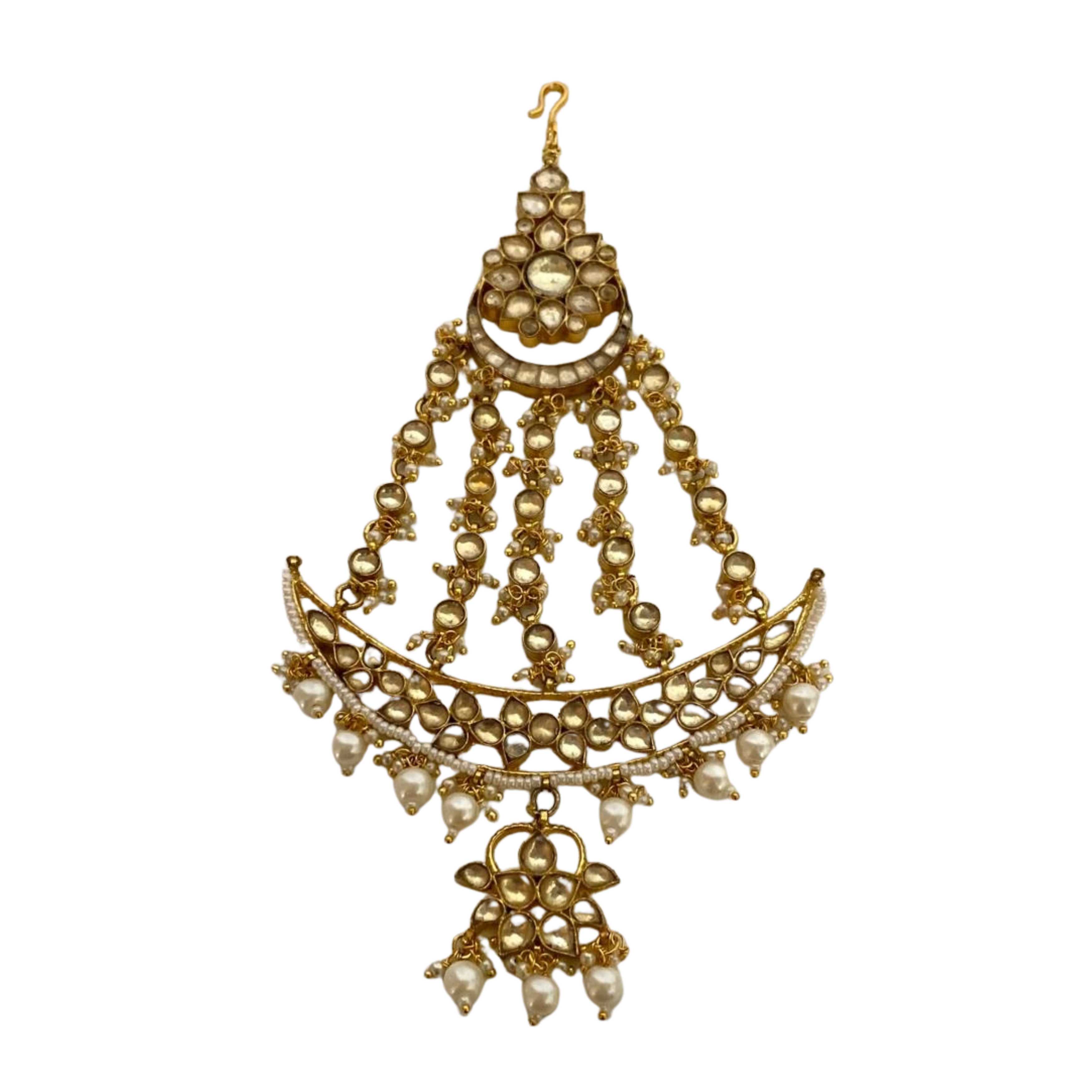 9rock The Kundan Crescent Pasa - kundan Jewellery