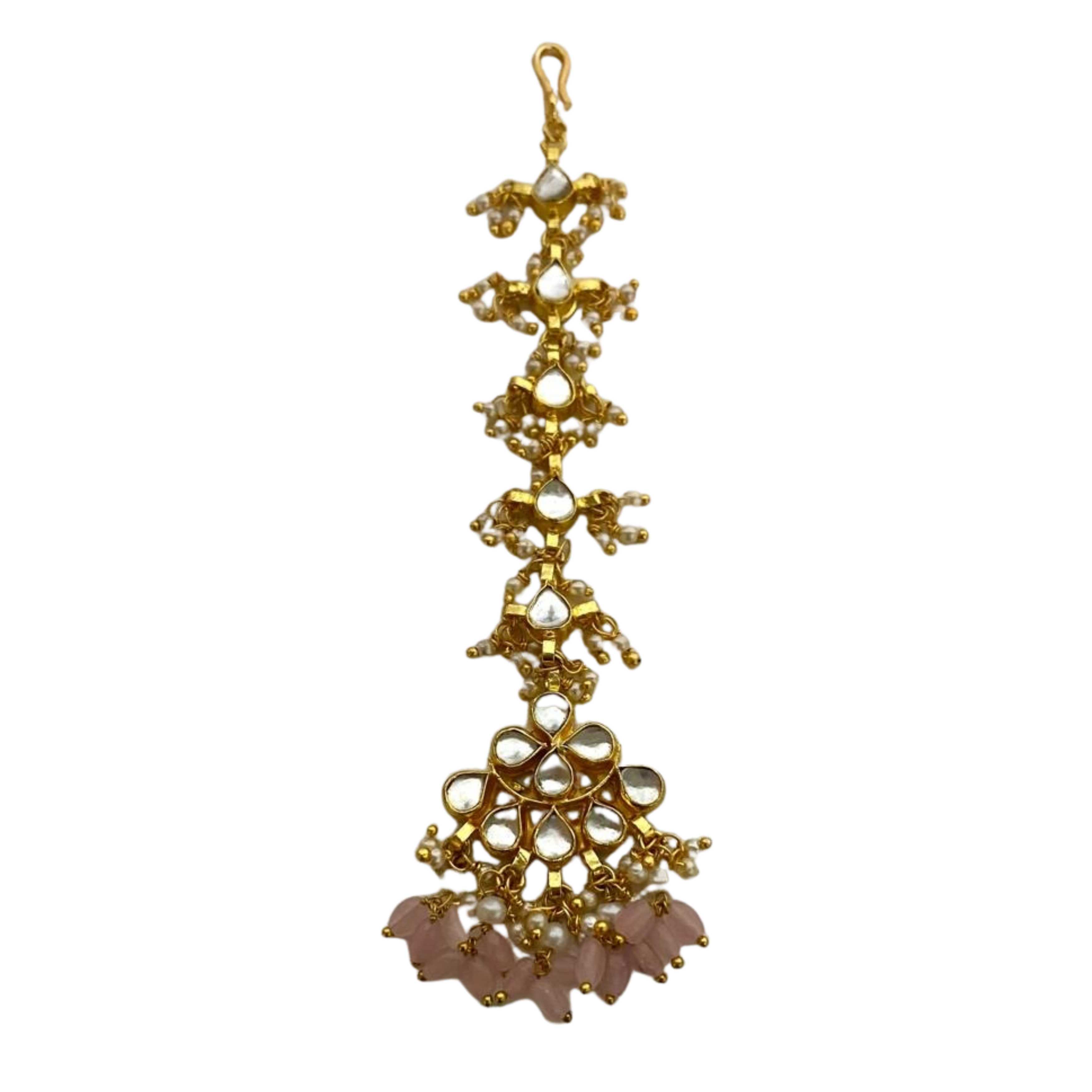 9rock The Gilded Petal Kundan Tika - kundan Jewellery