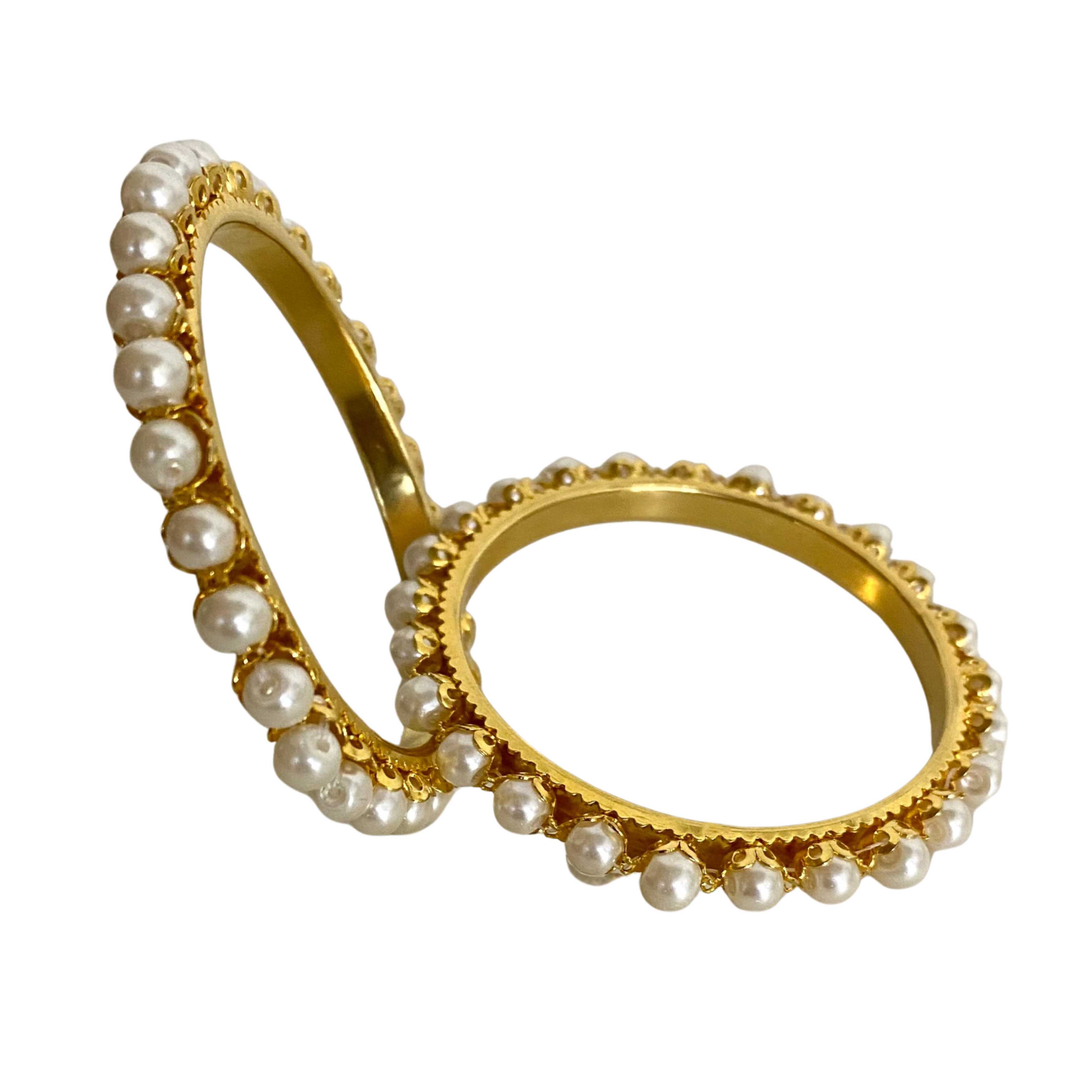 9rock The Pearl Bloom Kundan Bangles For Kids - kundan Jewellery